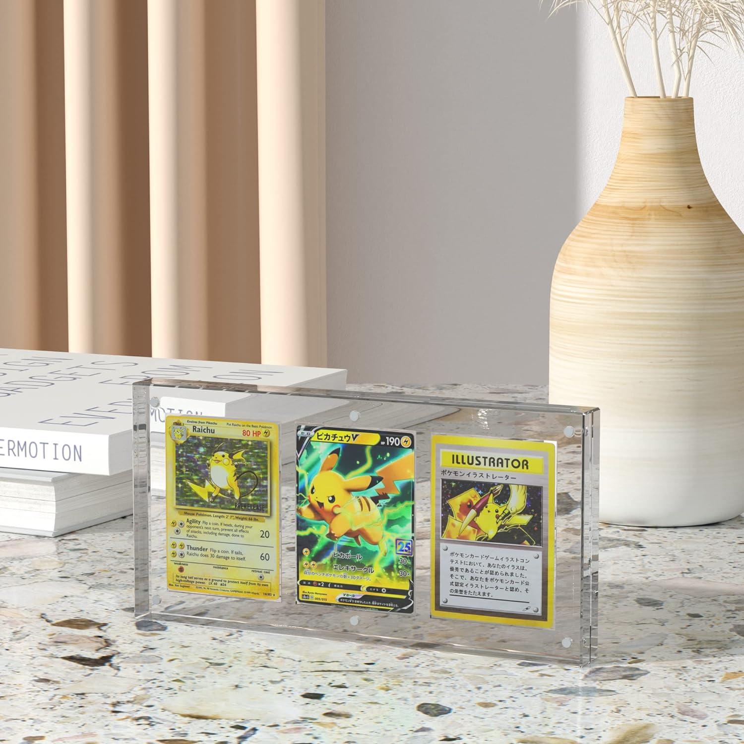 64x89mm card sleeves Triple Acrylic Display for GradedGuard main image 0