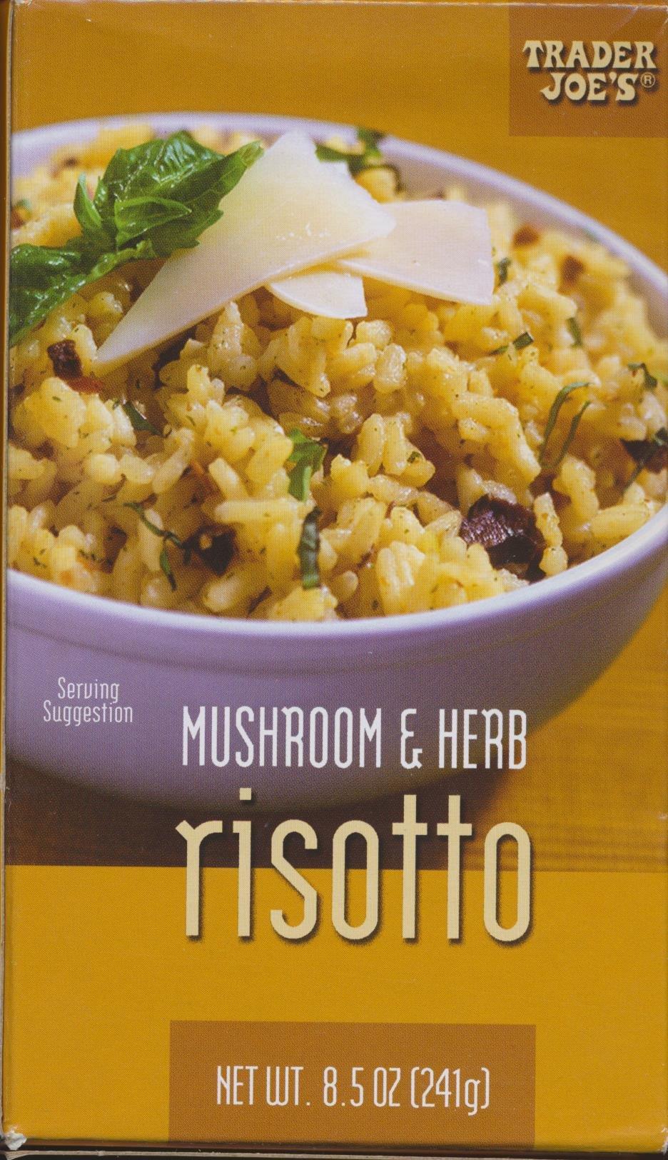 Trader Joe's Mushroom and Herb Risotto