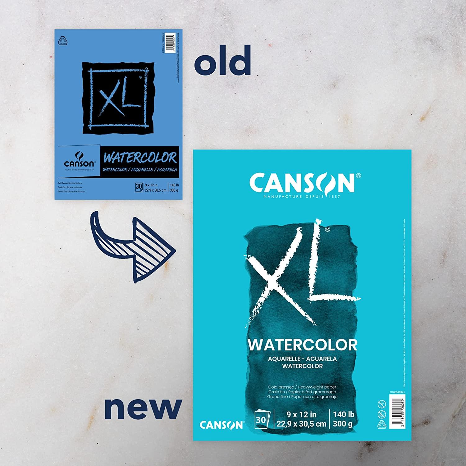  Canson XL Mixed Media Paper Pad, 98 lb, 9 x 12 Inches
