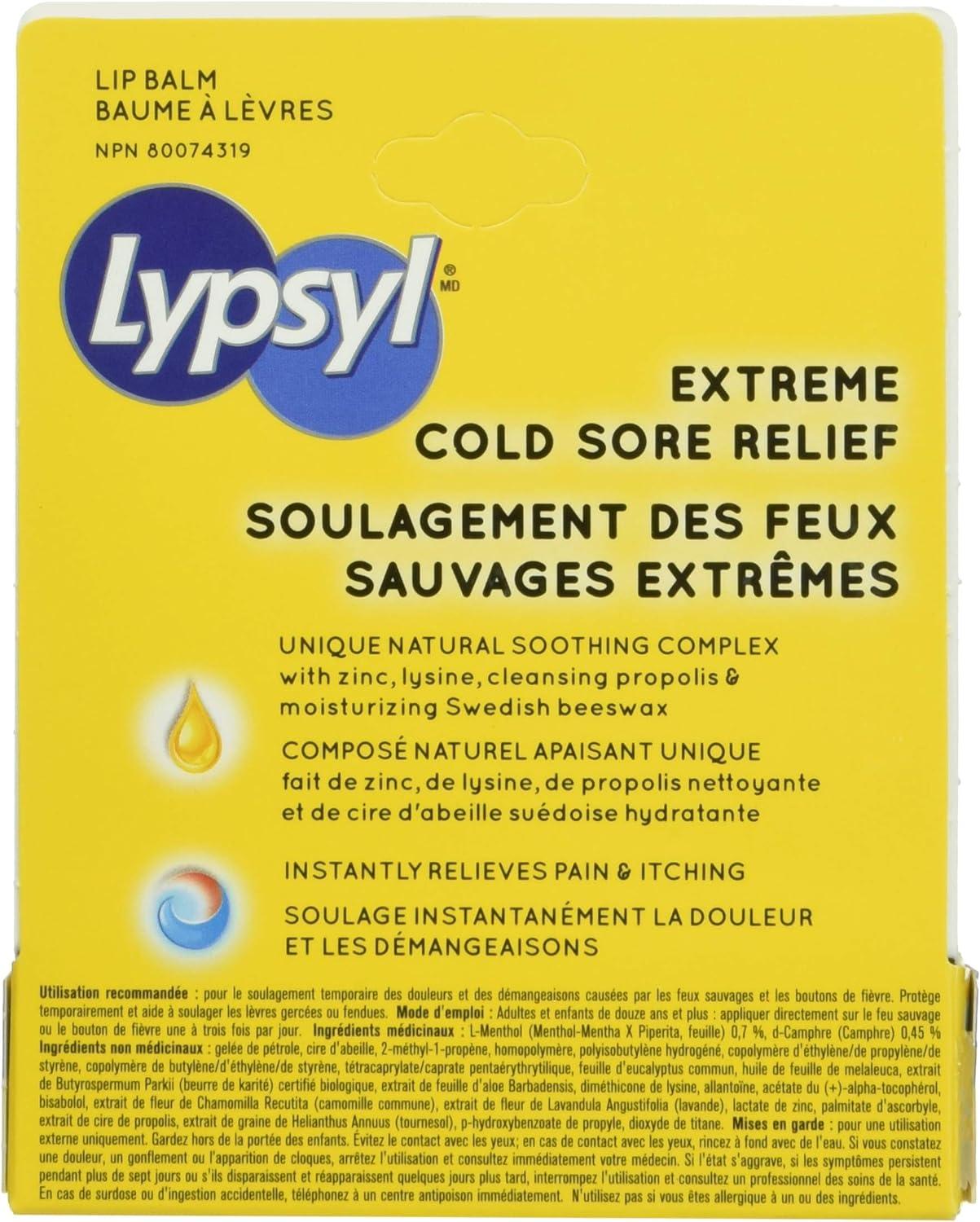 Lypsyl Extreme Cold Sore Relief - Fast Soothing Relief for Cold Sores
