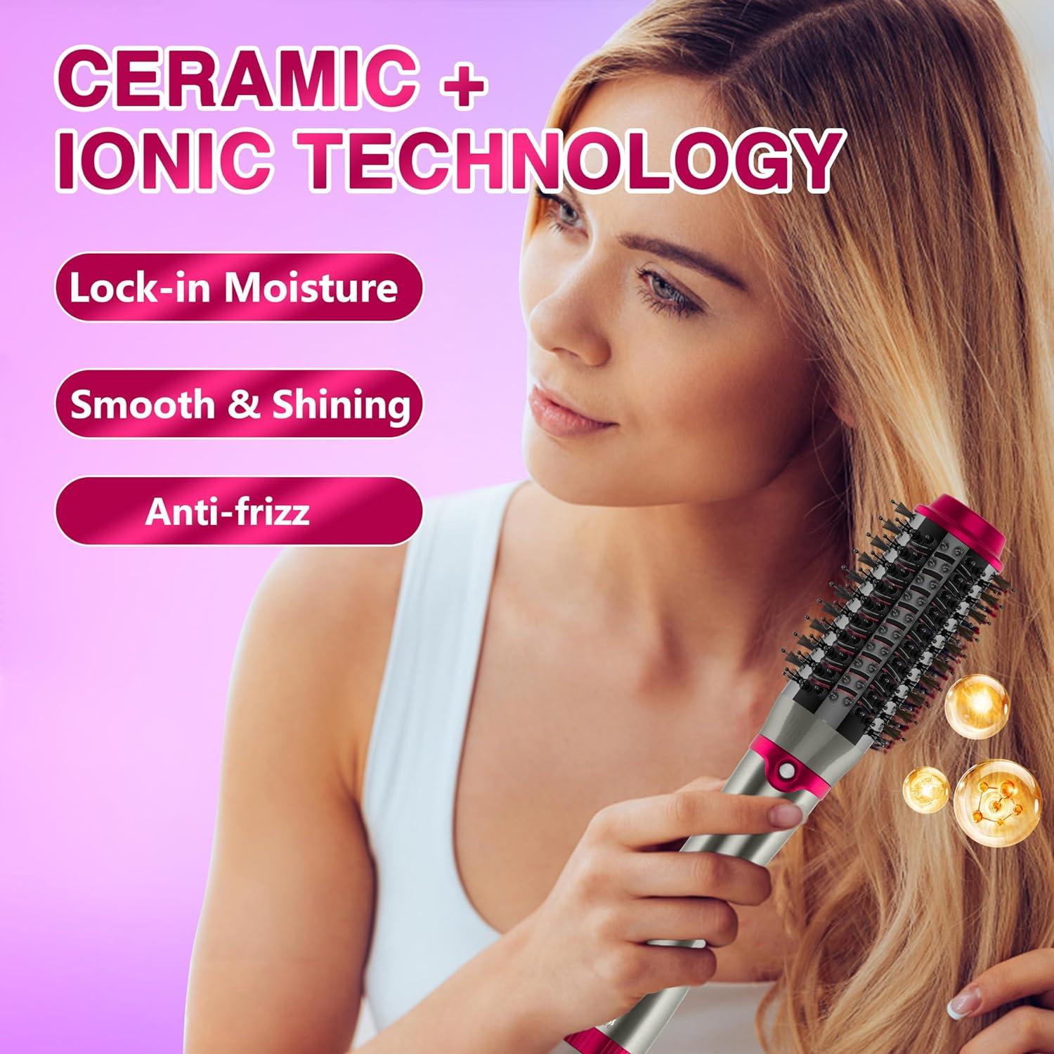 Furryfinds 3-in-1 Hair Dryer Brush 1200W Hot Air Styler