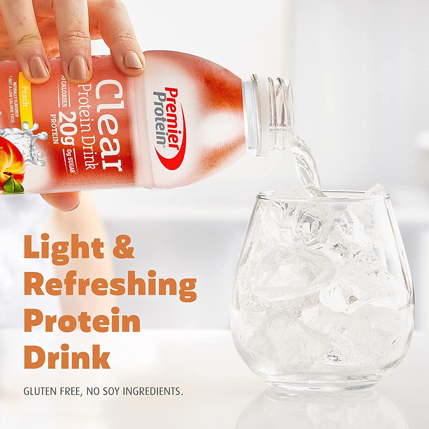 Premier Protein Premier Clear Protein Drink Peach (12/16.9 Fl Oz Net Wt