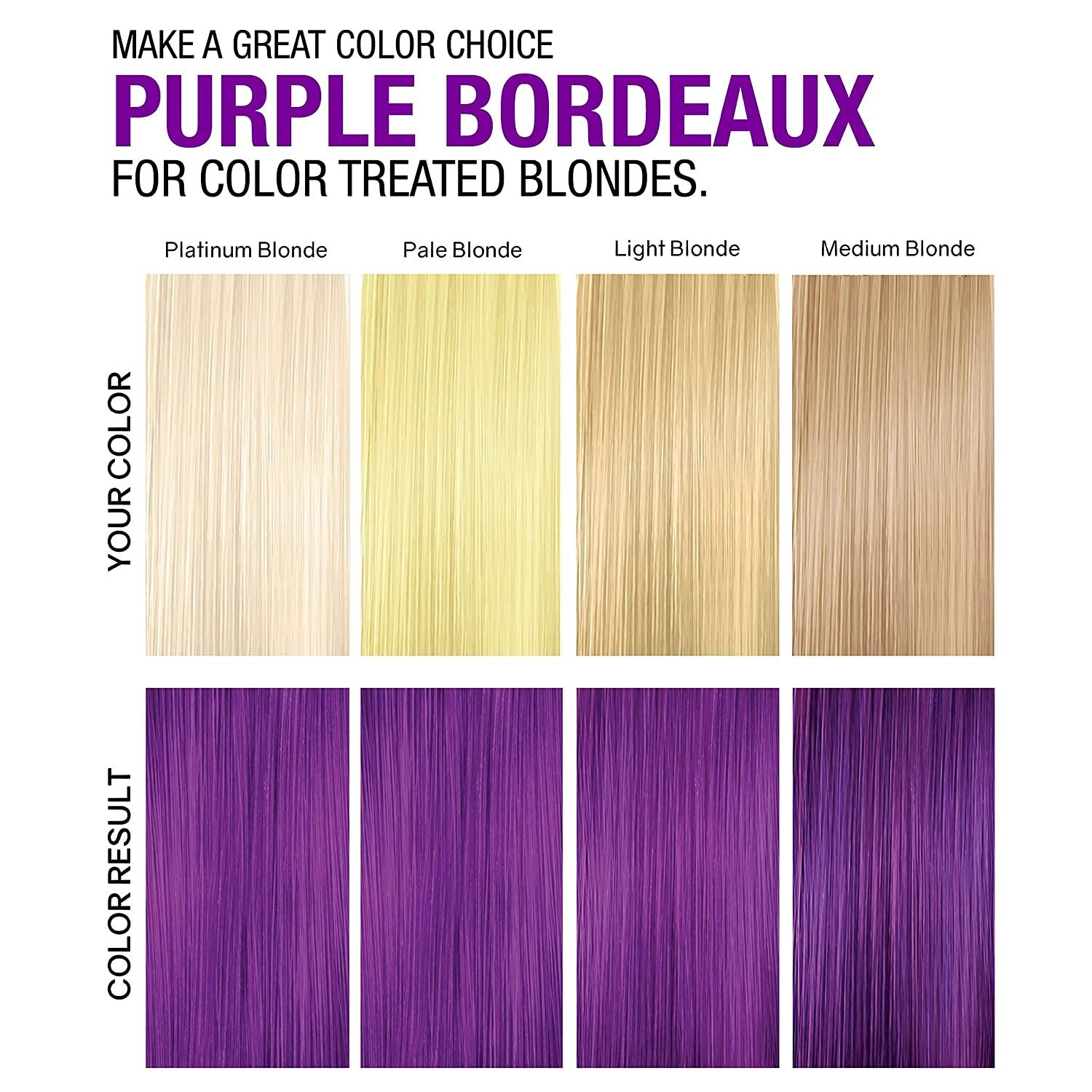 No Fade Fresh Purple Bordeaux Hair Color Depositing Shampoo with