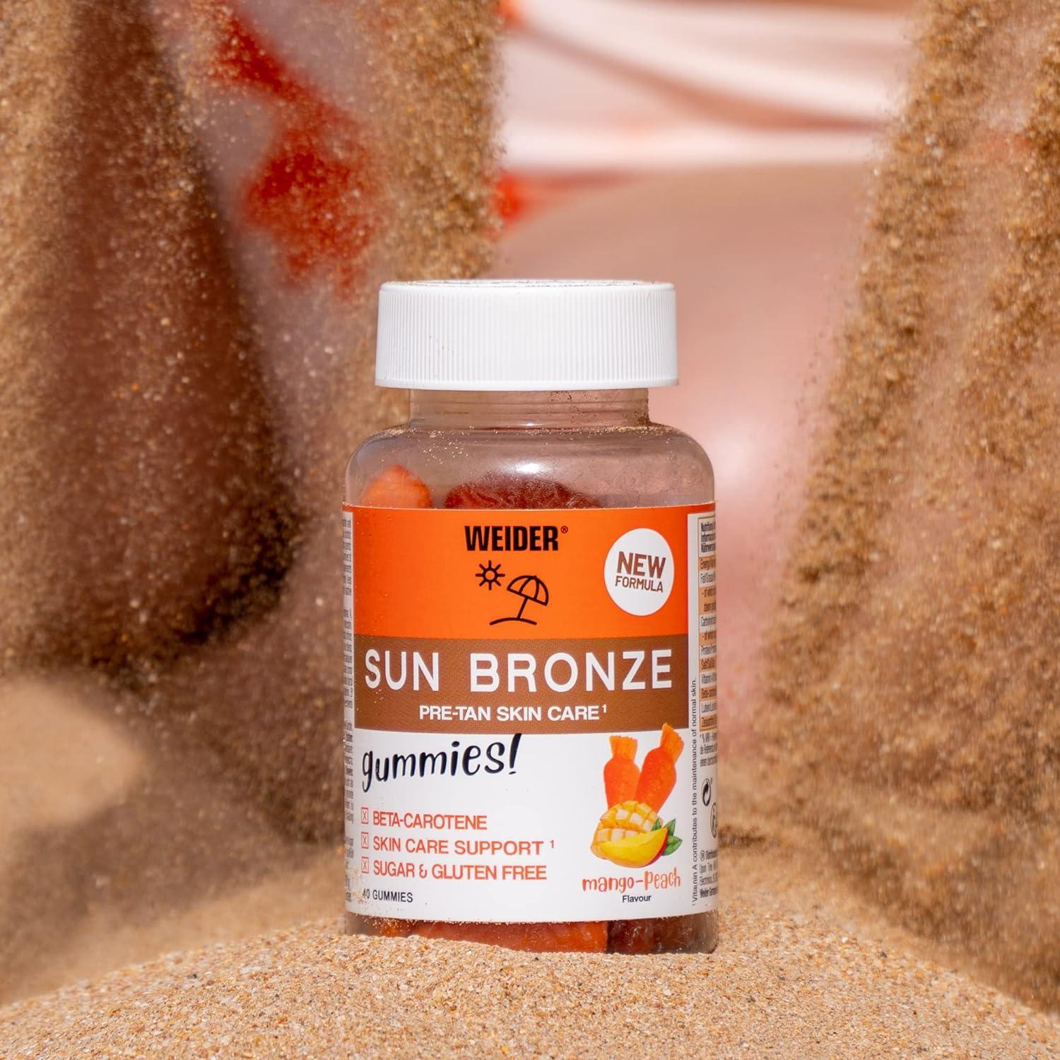 Weider Sun Bronze Gummies (40 Gums) MangoPeach Flavour. Gummies with