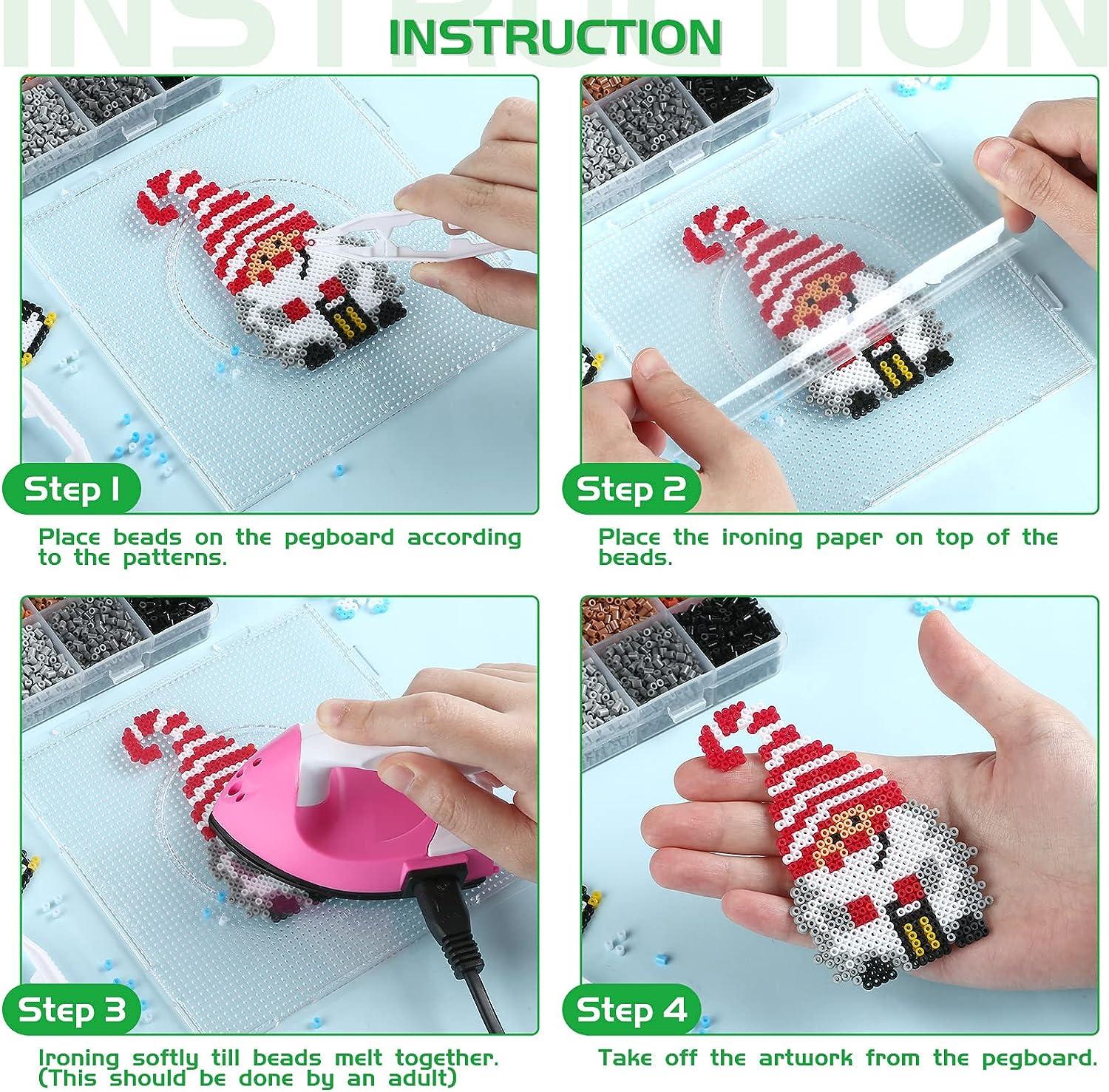 Perler Bead Kit FUNZBO 28000 Mini Size Fuse Beads Set 48