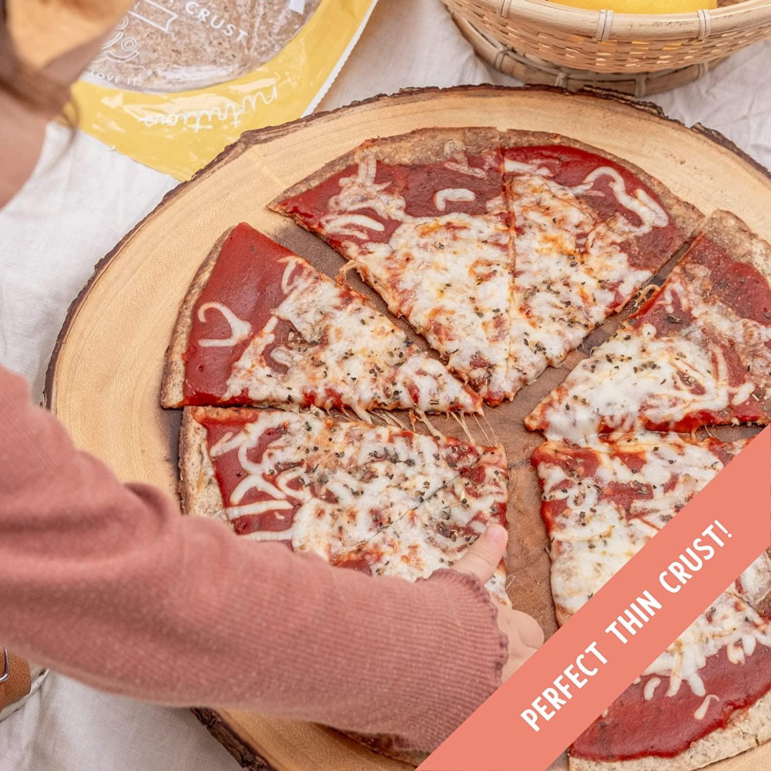 Angelic Bakehouse Flatzza Pack 14 Ounce, Pack of 3 Sprouted 7Grain Flatbread Pizza Crust