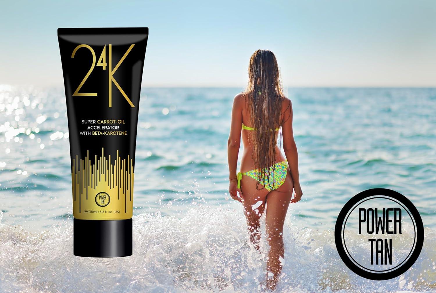Power Tan 24K Super Carrot Oil Tanning Accelerator 250ml