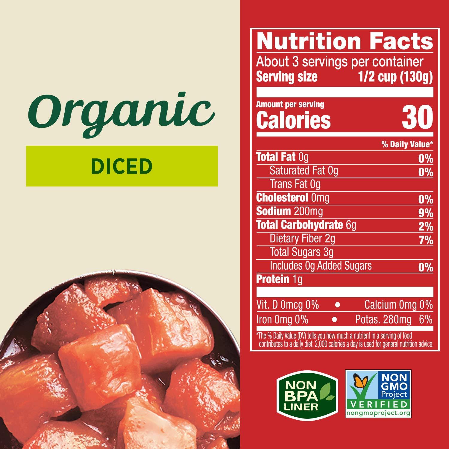 Hunt's Organic Diced Tomatoes, Keto Friendly, 14.5 oz