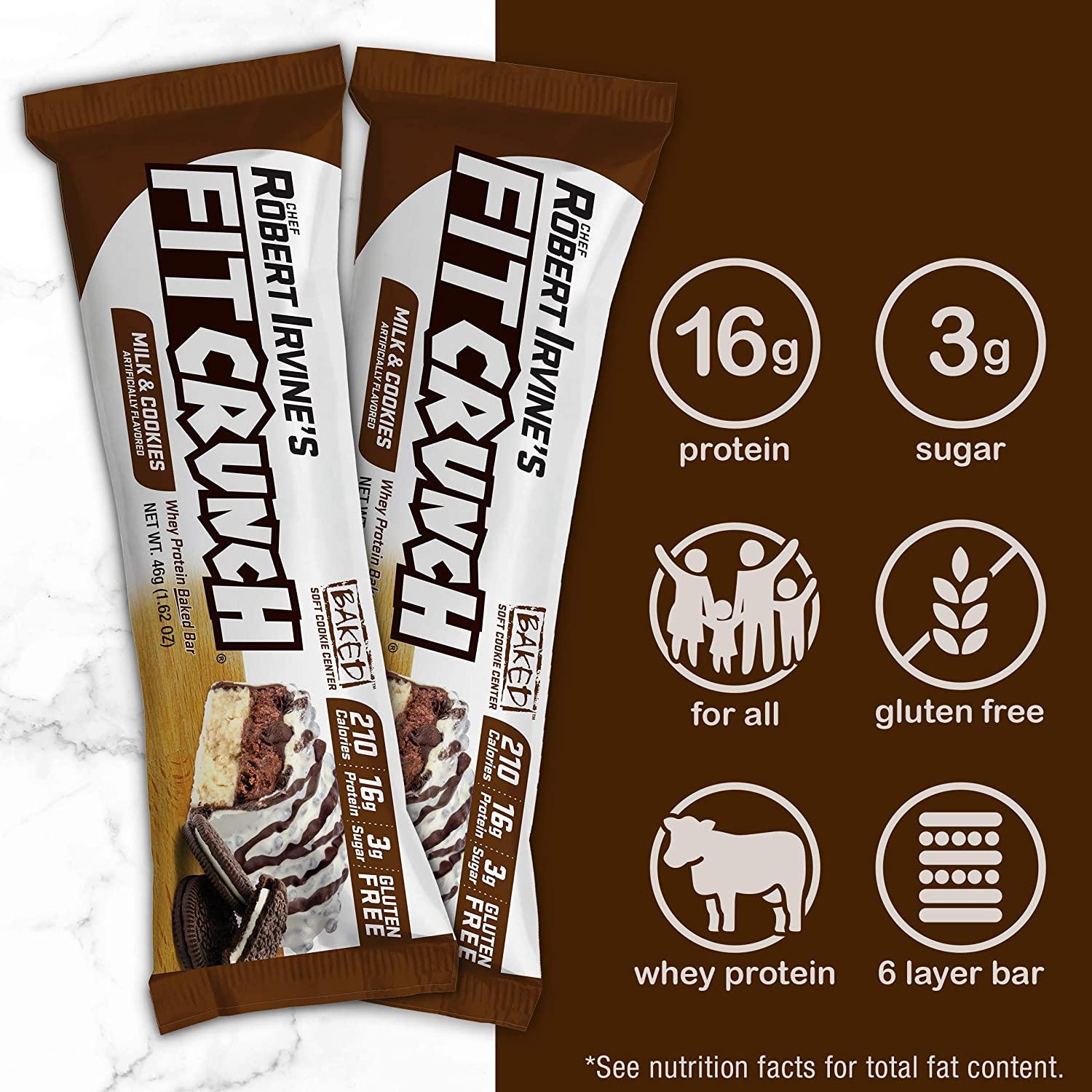 FITCRUNCH Snack Size Protein Bars, Designed by Robert Irvine, World’s