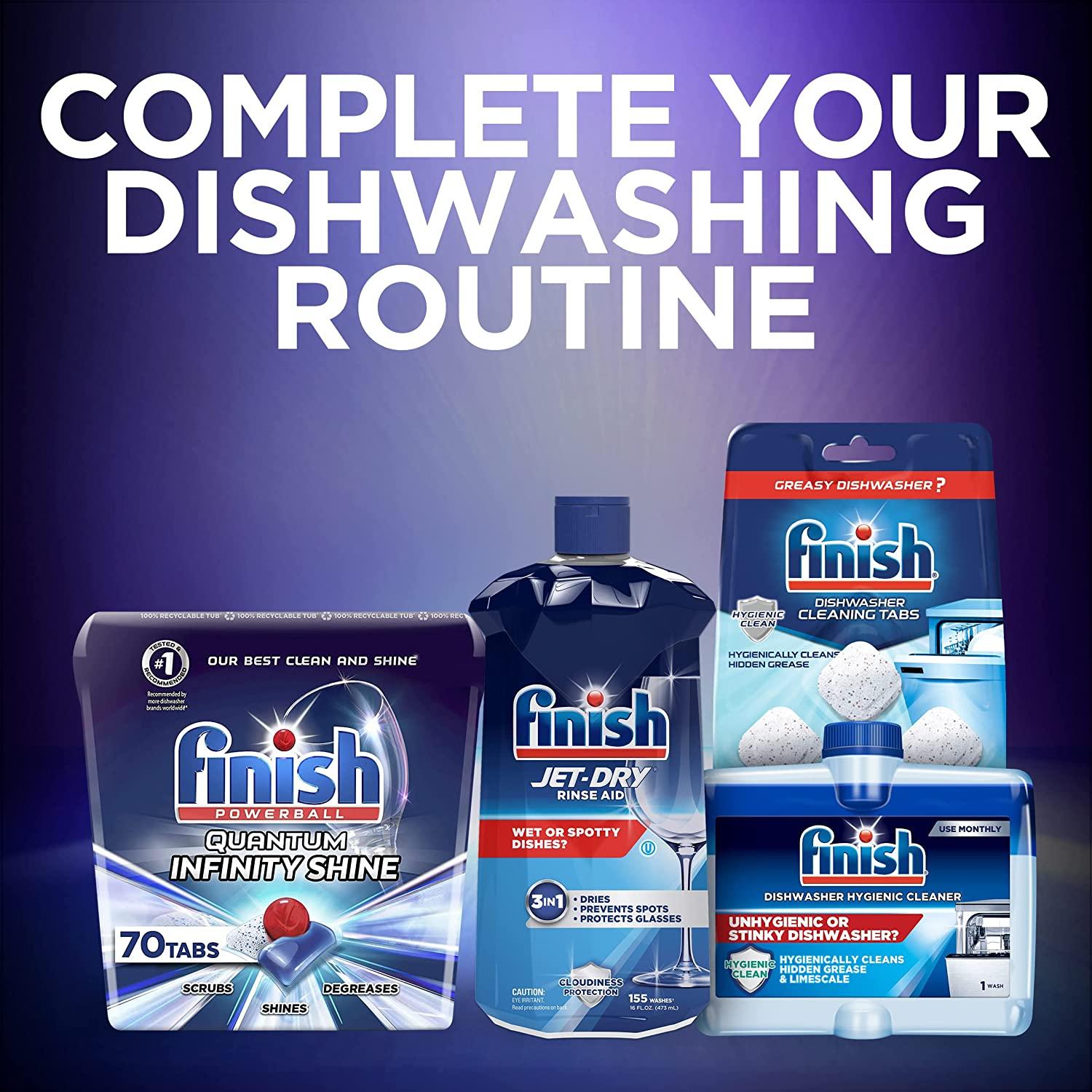 Finish Quantum Infinity Shine 70 Count Dishwasher Detergent Powerball