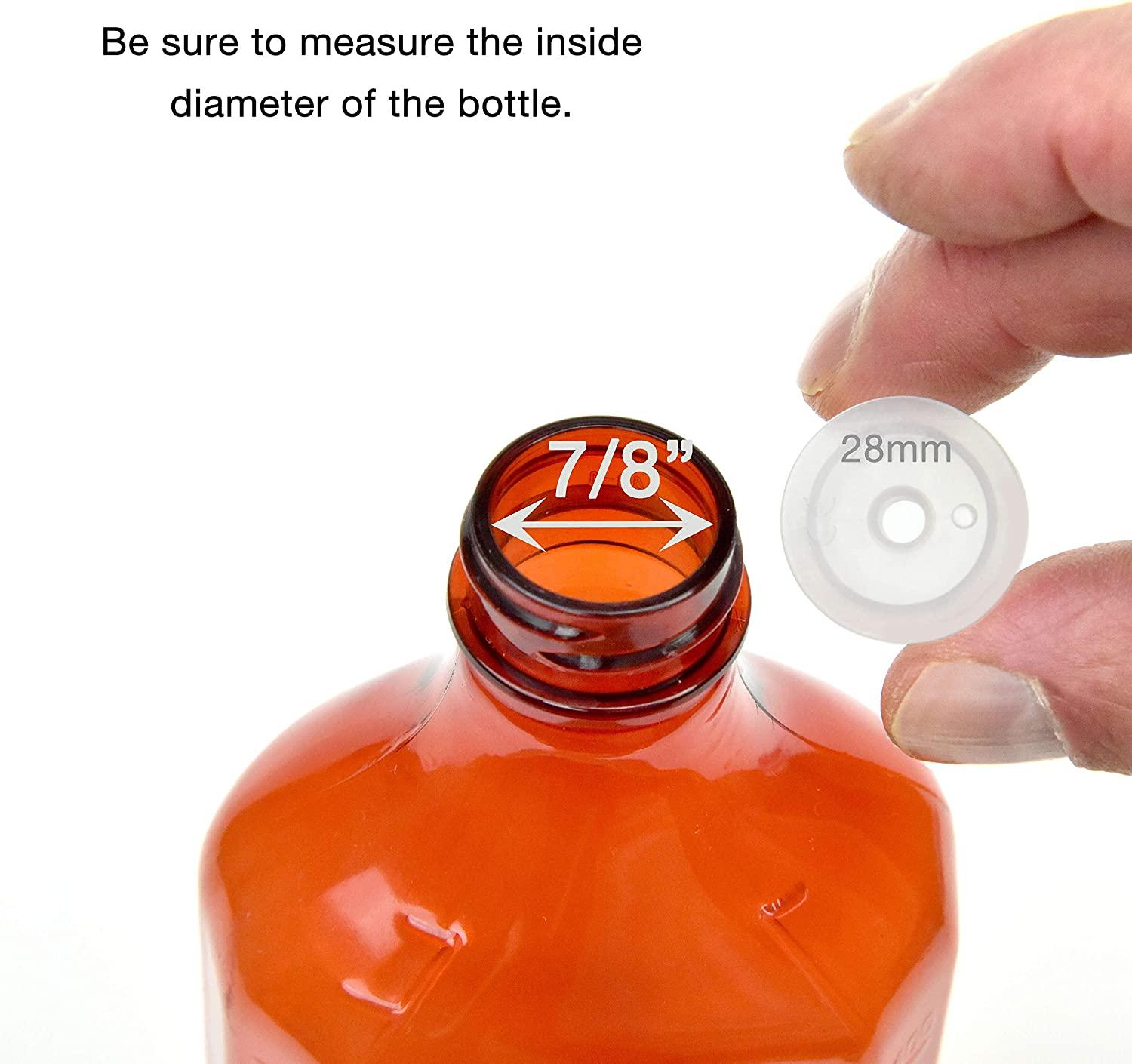 Medicine Bottle Syringe Adapter (28mm) 50 Pack For Brandzig 1ml10ml