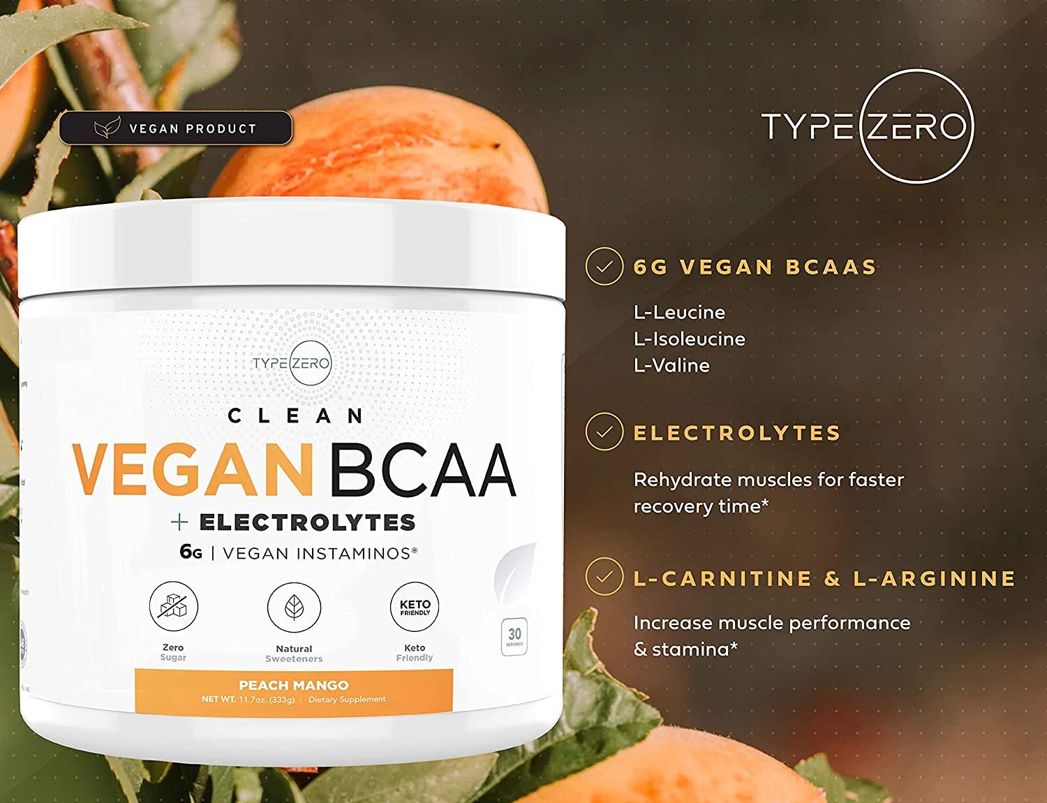 Ultra Clean Vegan BCAA Powder + Electrolytes (Peach Mango | 6G) -  Sugar-Free BCAAs Amino Acids Supplement for Post Workout Recovery -  Women/Men | Buy Now with Express International Delivery | GoSupps.com