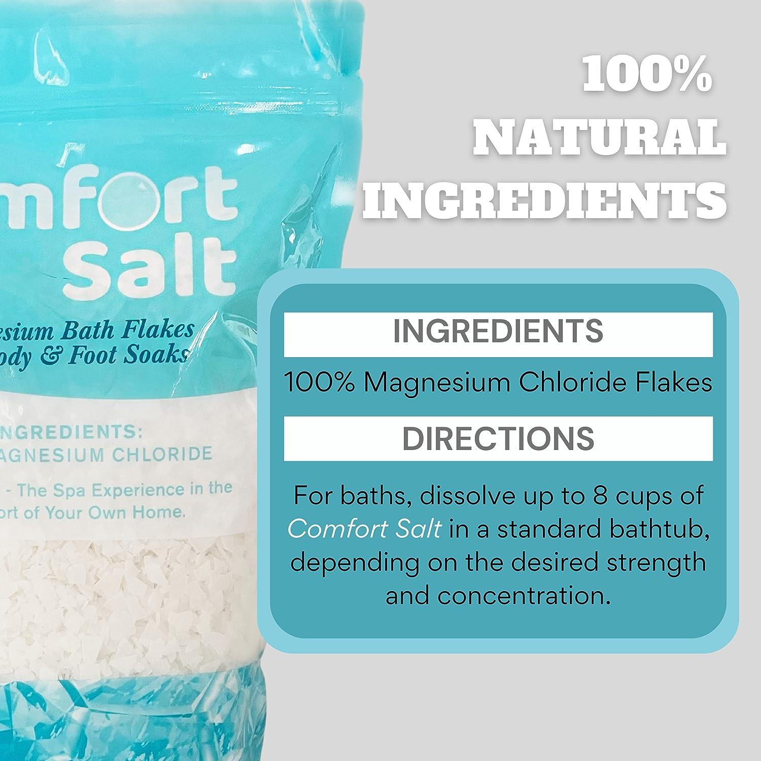 Comfort Salt Magnesium Bath Flakes Soak for Relaxation Recovery