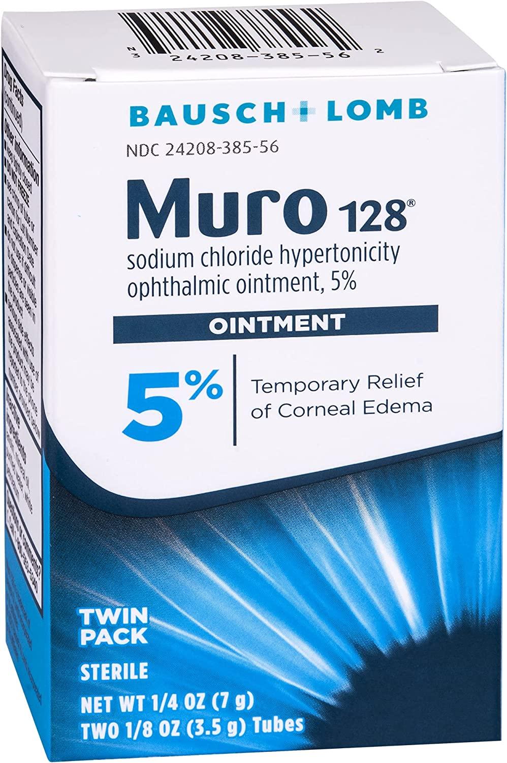 MURO 128 Sodium Chloride Hypertonicity Ophthalmic Ointment 5 Twin Pack
