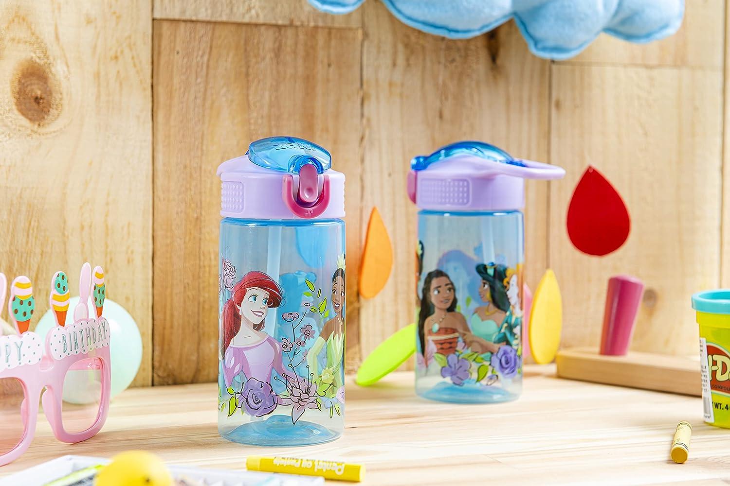 Disney Princess Melamine Kids Dinnerware Set with Water Bottle