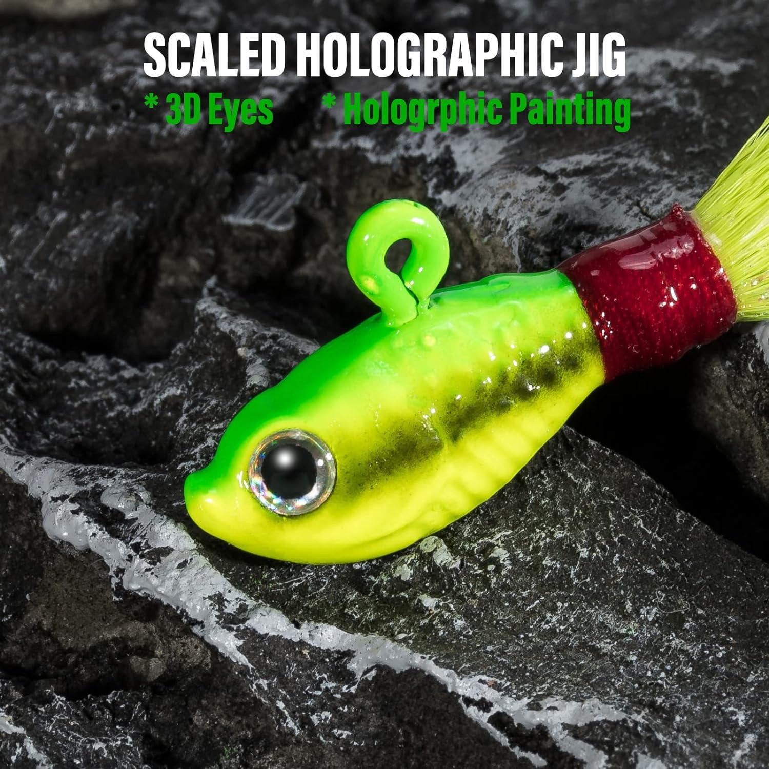 Dr.Fish Bucktail Jig Fluke Lure - 3 Pack Saltwater/Freshwater Hair Jig for Surf Fishing, Bass, Flounder, Striper - 1/2oz White Chartreuse Red & White | Buy Now with Express International Delivery | GoSupps.com Dr.Fish Bucktail Jig Fluke Lure - 3 Pack Saltwater/Freshwater Hair Jig for Surf Fishing, Bass, Flounder, Striper - 1/2oz White Chartreuse Red & White | Buy Now with Express International Delivery | GoSupps.com