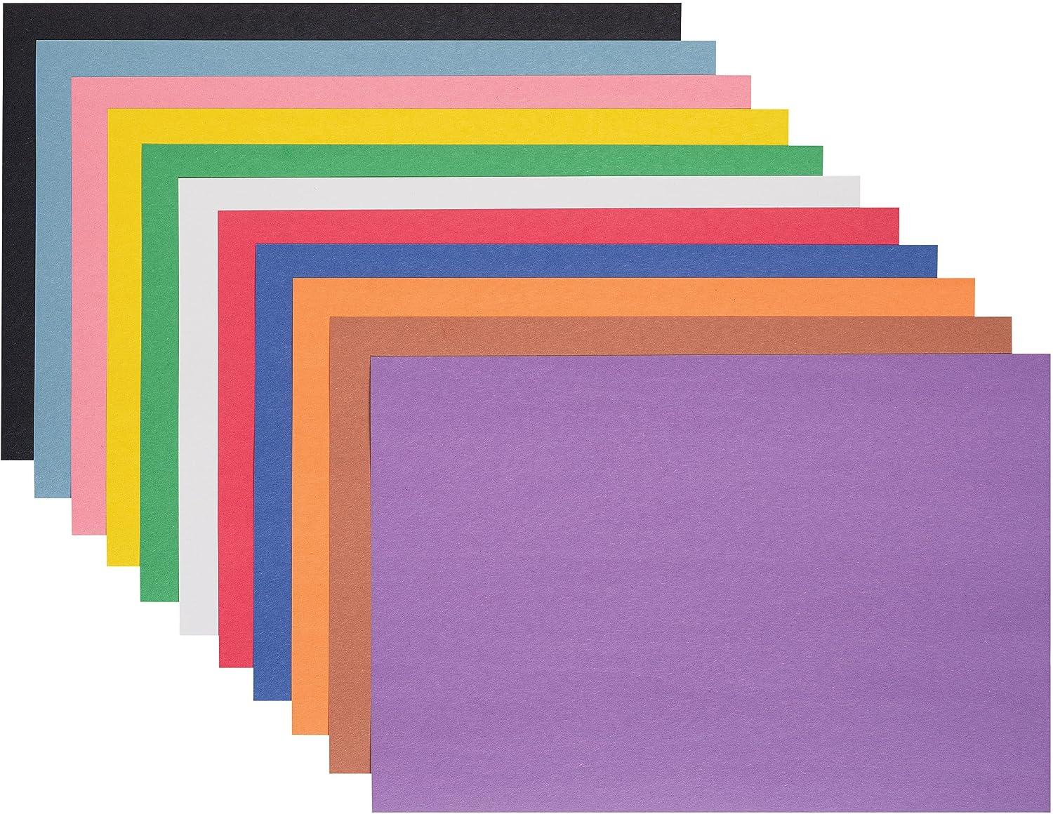  Prang (Formerly SunWorks) Construction Paper, 10 Assorted  Colors, 12 x 18, 100 Sheets : Large Construction Paper : Arts, Crafts &  Sewing