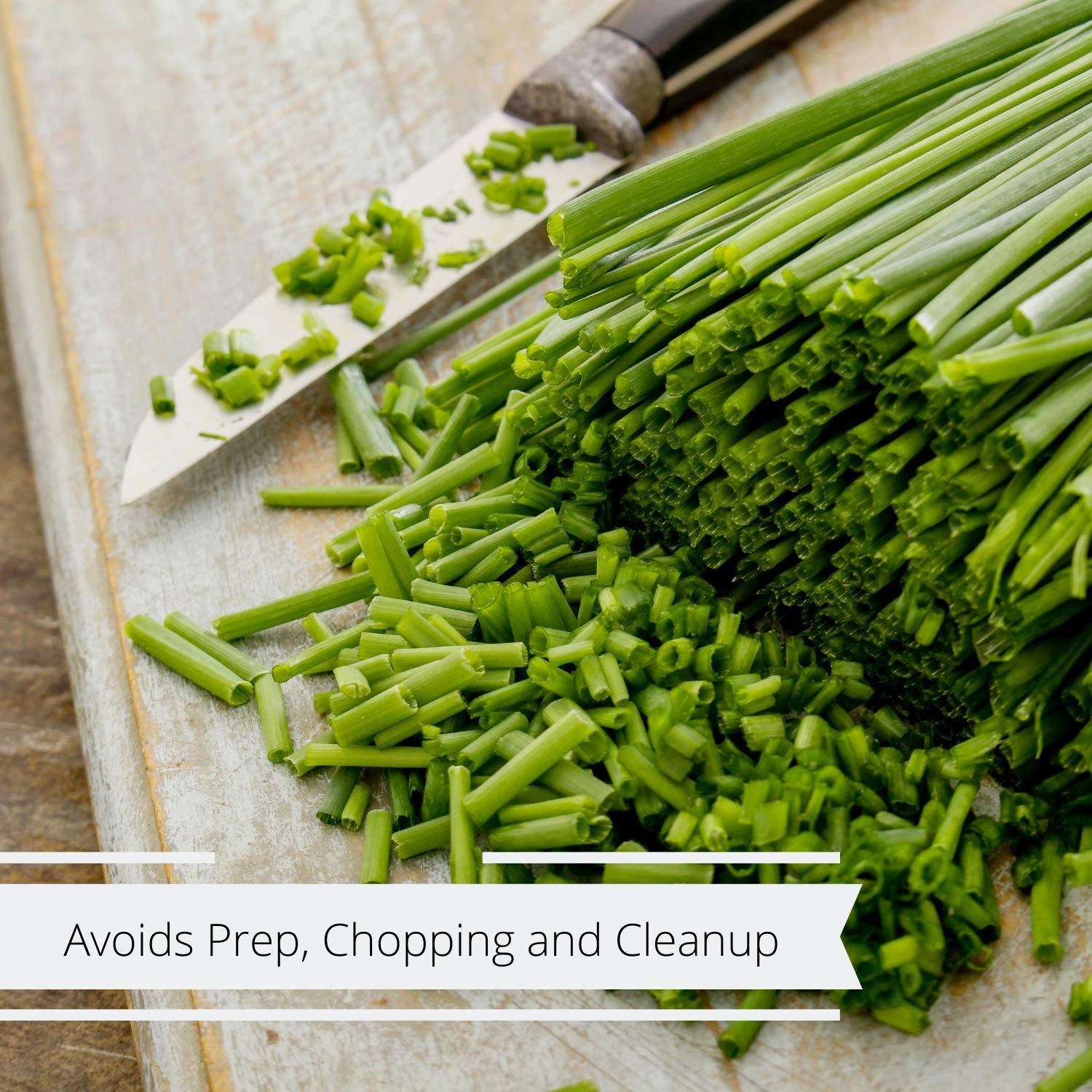 Dried Chives 5 oz Jumbo Reusable Container by It's Delish Premium