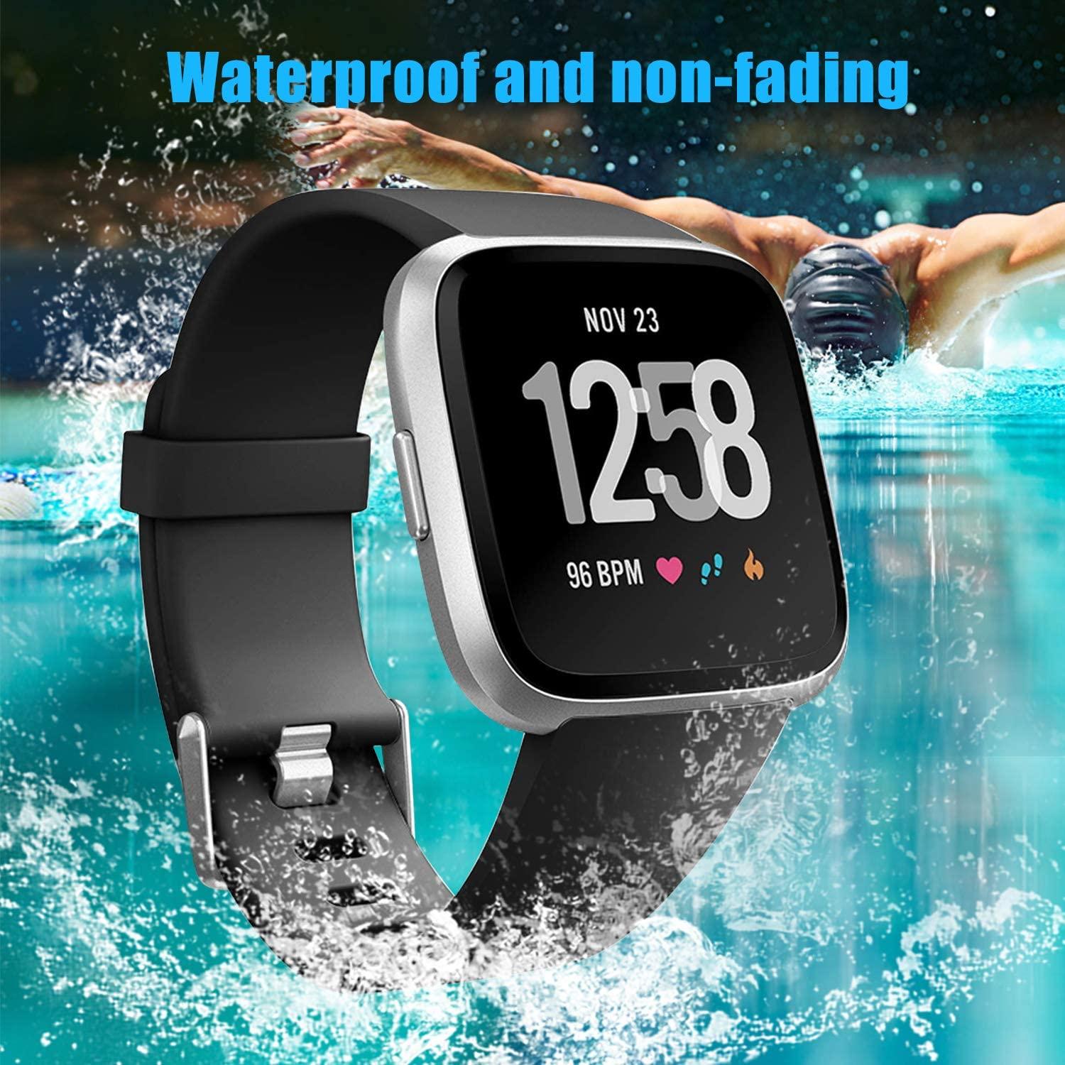 Neitooh 4 Packs Bands Compatible with Fitbit Versa Versa 2 Fitbit