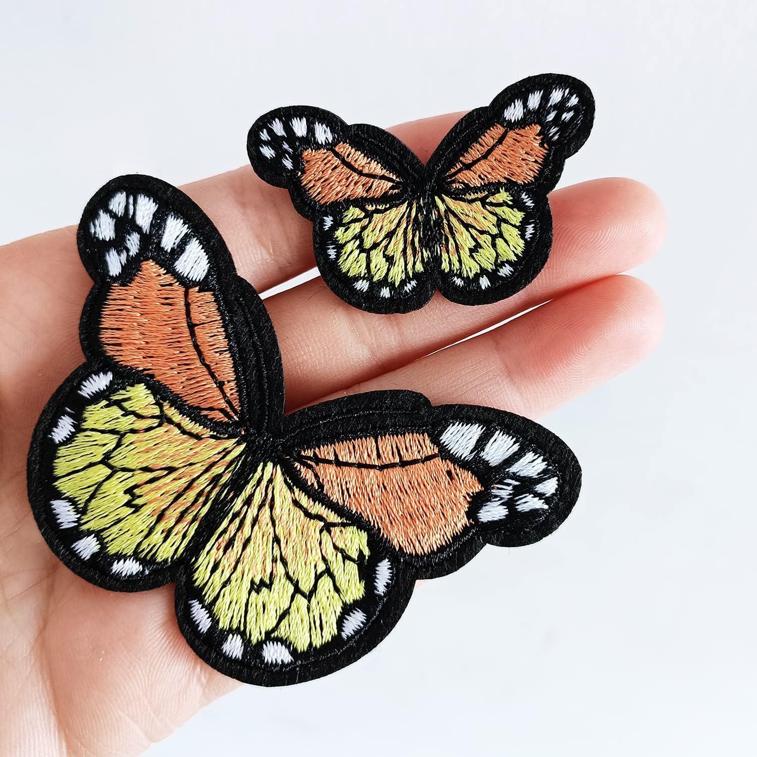 1PC Butterfly Flowers Embroidery Patches for Jacket Iron on Transfer  Stripes Appliques Clothes Stickers Clothing Badges - AliExpress