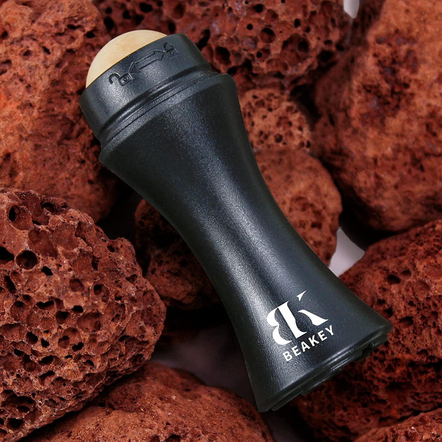 Oilabsorbing Volcanic Roller with Two Replaceable Volcanic Balls