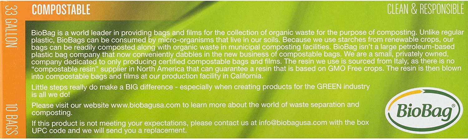 BioBag 33 Gallon Compostable Trash Bags
