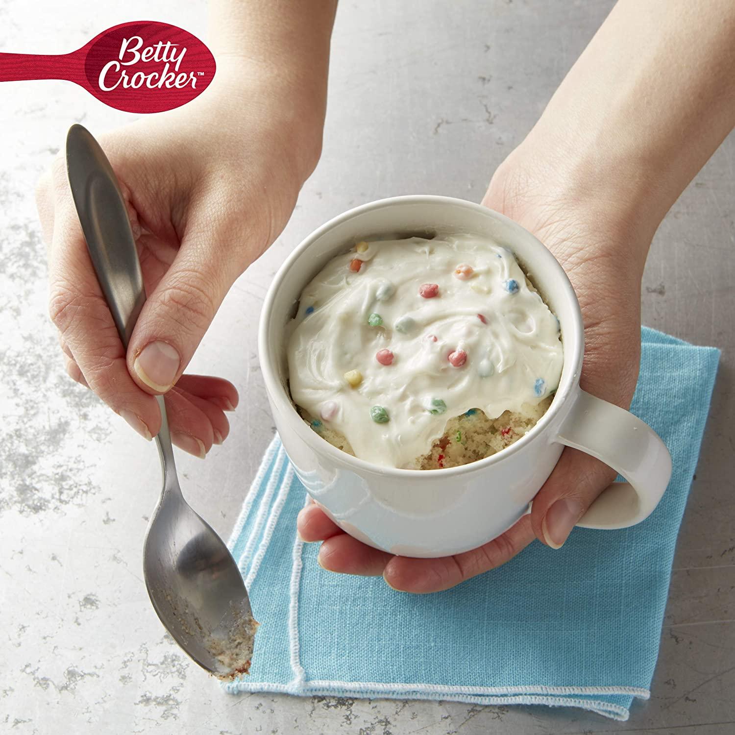 Betty Crocker Mug Treats Rainbow Chip Cake Mix & Frosting 4 Servings 13 ...