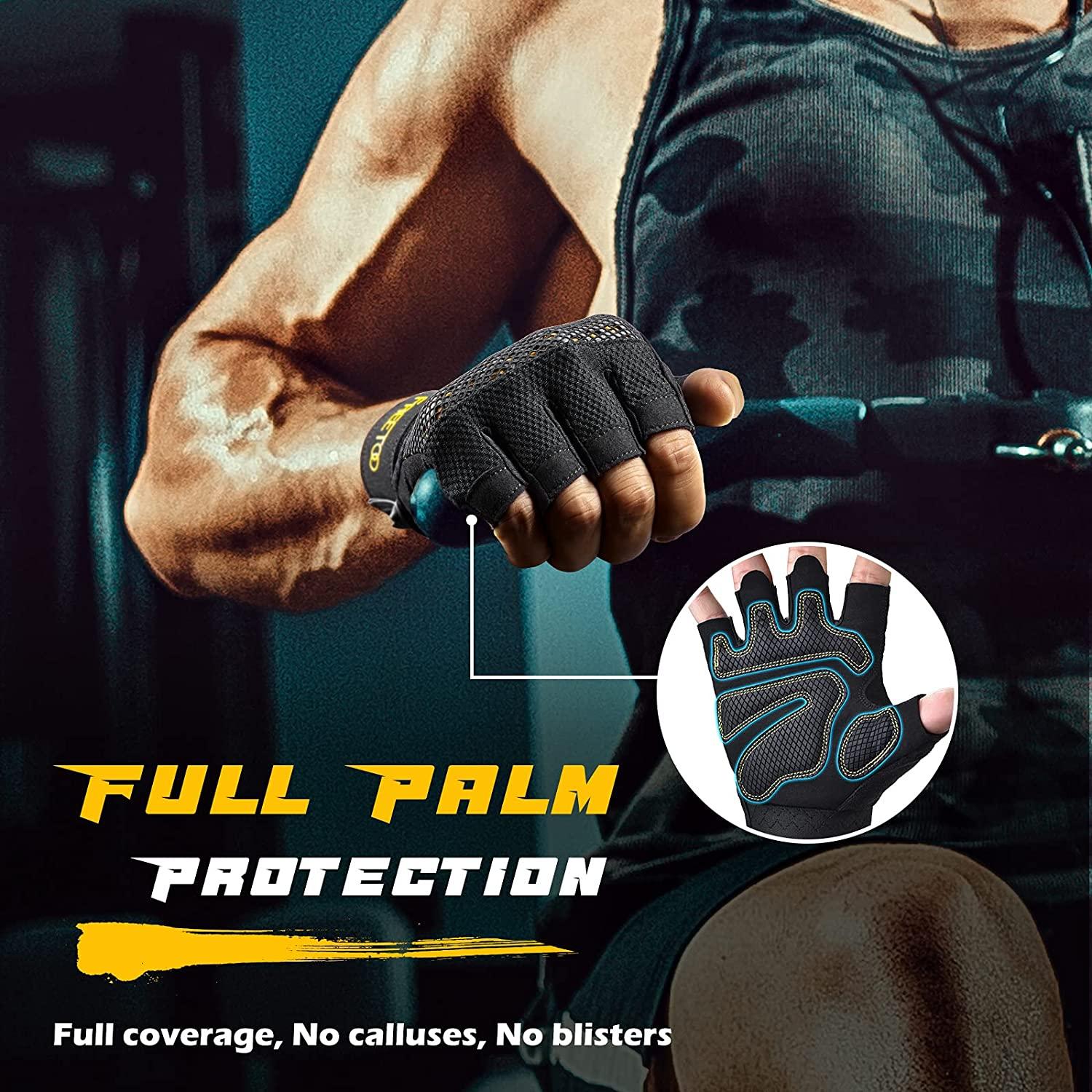 FREETOO 2021 Men's Workout Gloves Full Palm Protection, Ultra - Main Image