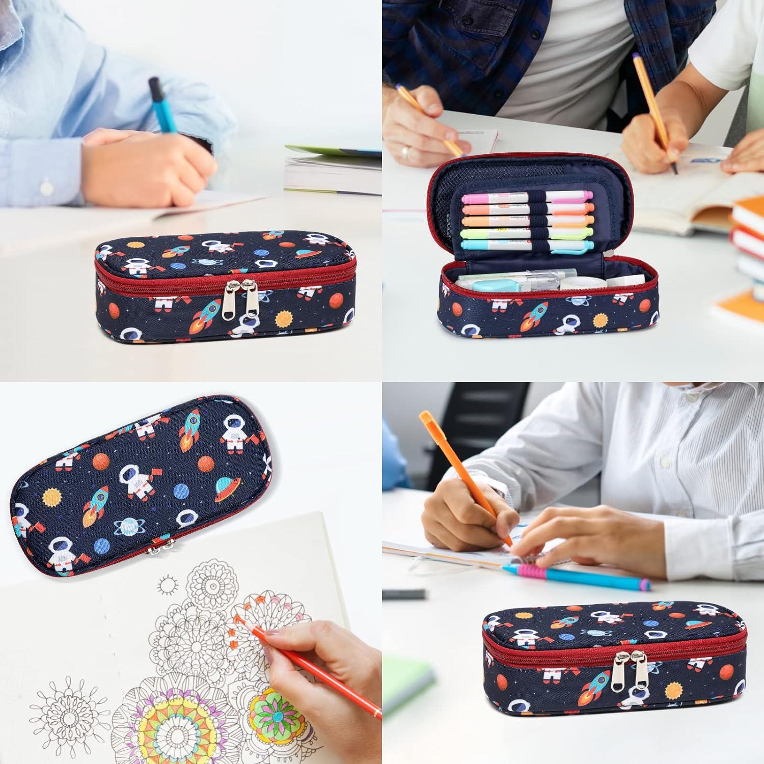Cambond Big Capacity Pencil Case Cute Pencil Case for Boys Kids Large  Storage Pencil Pouch for School Pencil Case Only Dark Blue Space