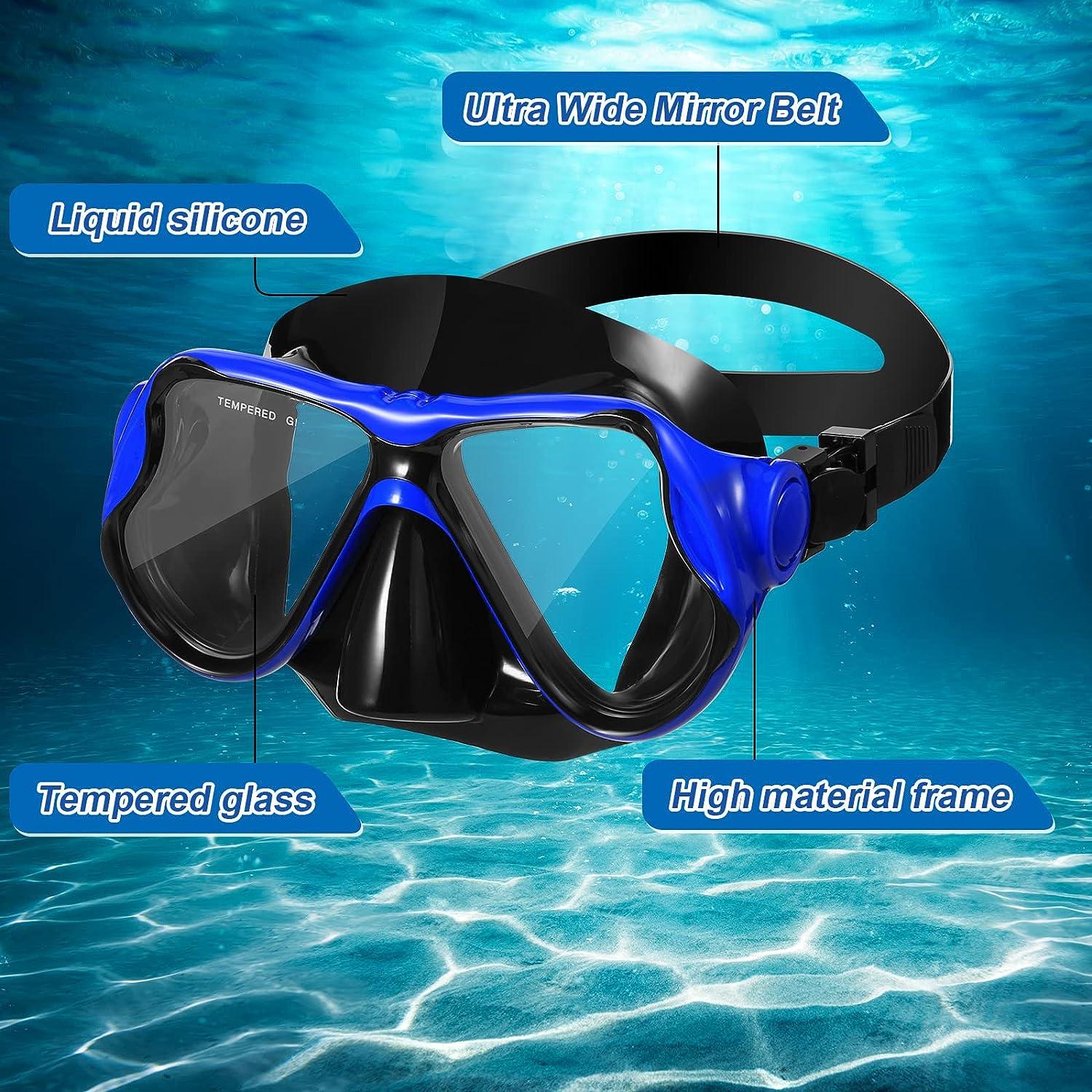 6 Pcs Dive Mask Goggles for Diving Swim Goggles with Nose Cover