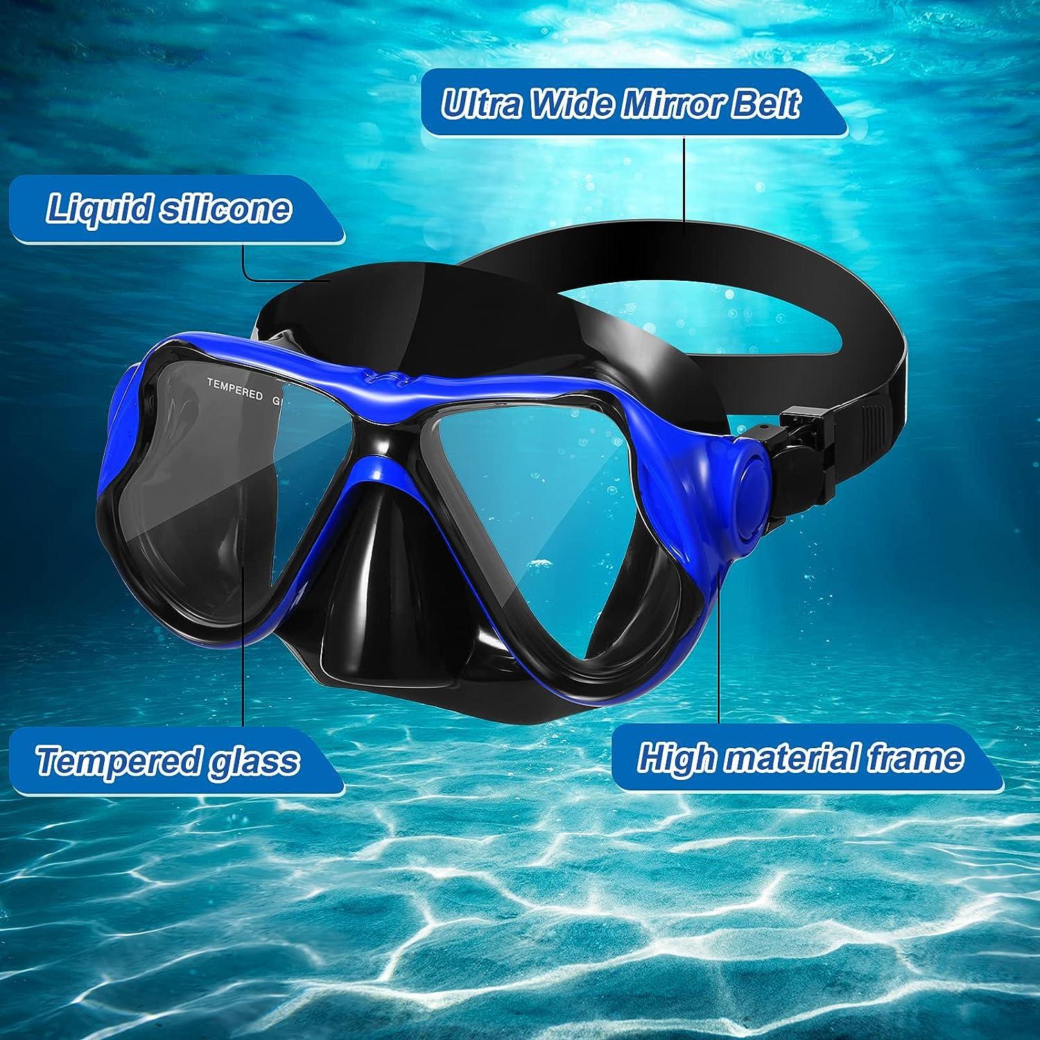 6 Pcs Dive Mask Goggles for Diving Swim Goggles with Nose Cover Swim