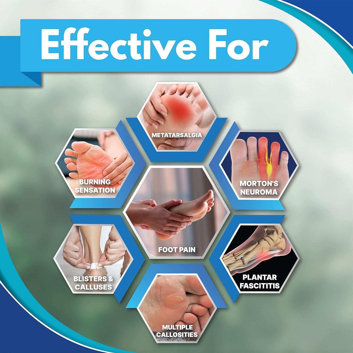 Hapad Metatarsal Pads Large 3/8 Metatarsal Pad for Metatarsalgia and