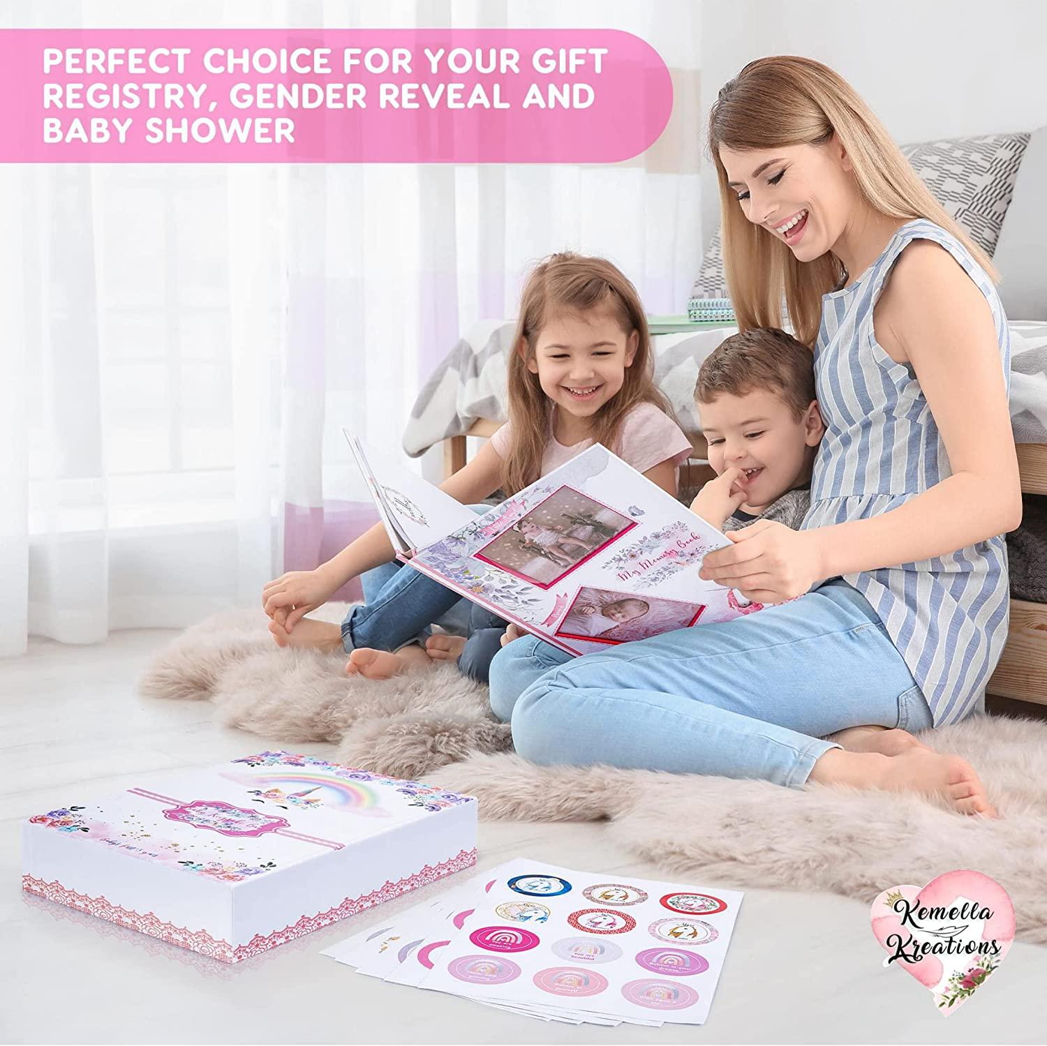 Unicorn baby memory book hotsell