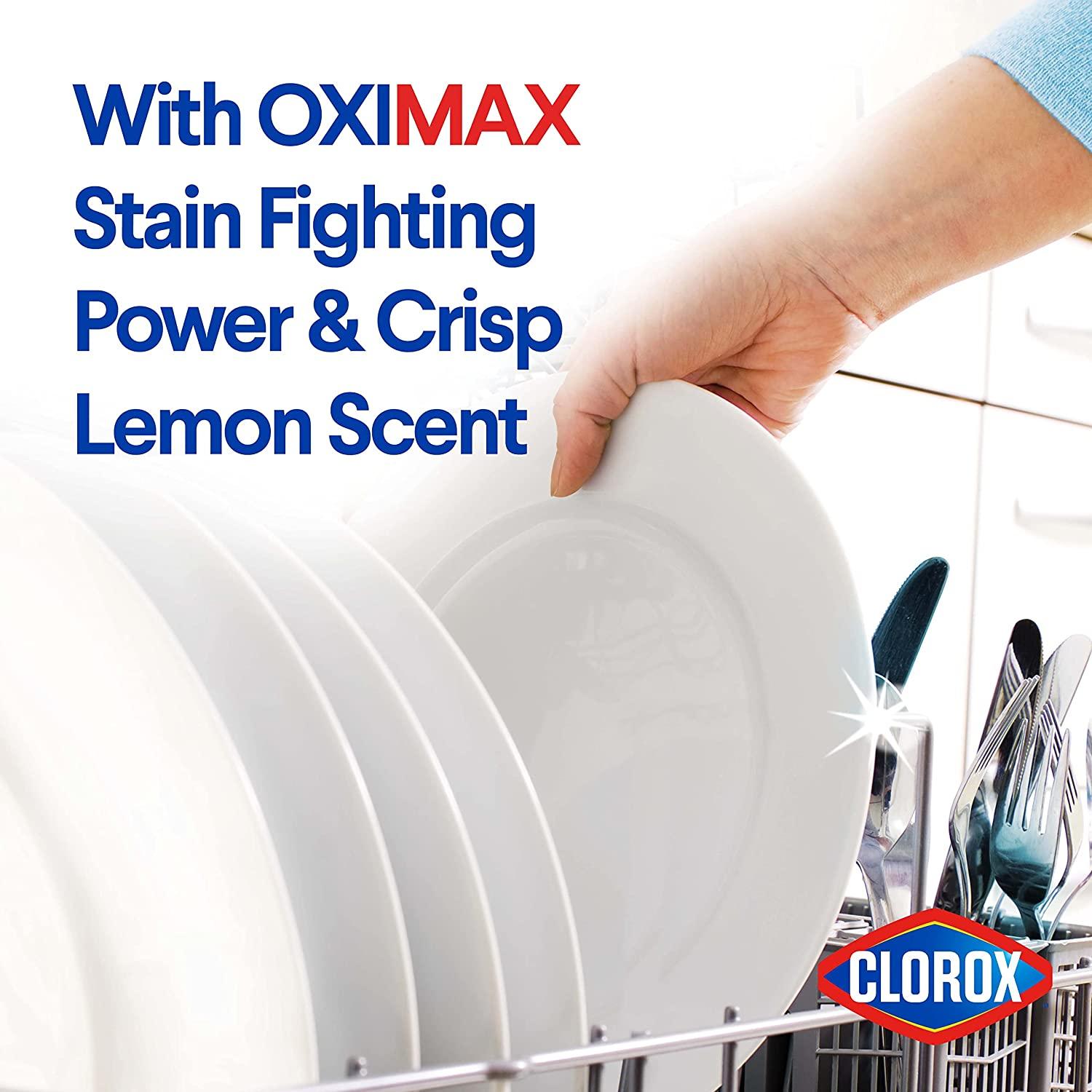 Clorox Triple Action +OxiMax Dishwasher Detergent Pacs, 41 Count