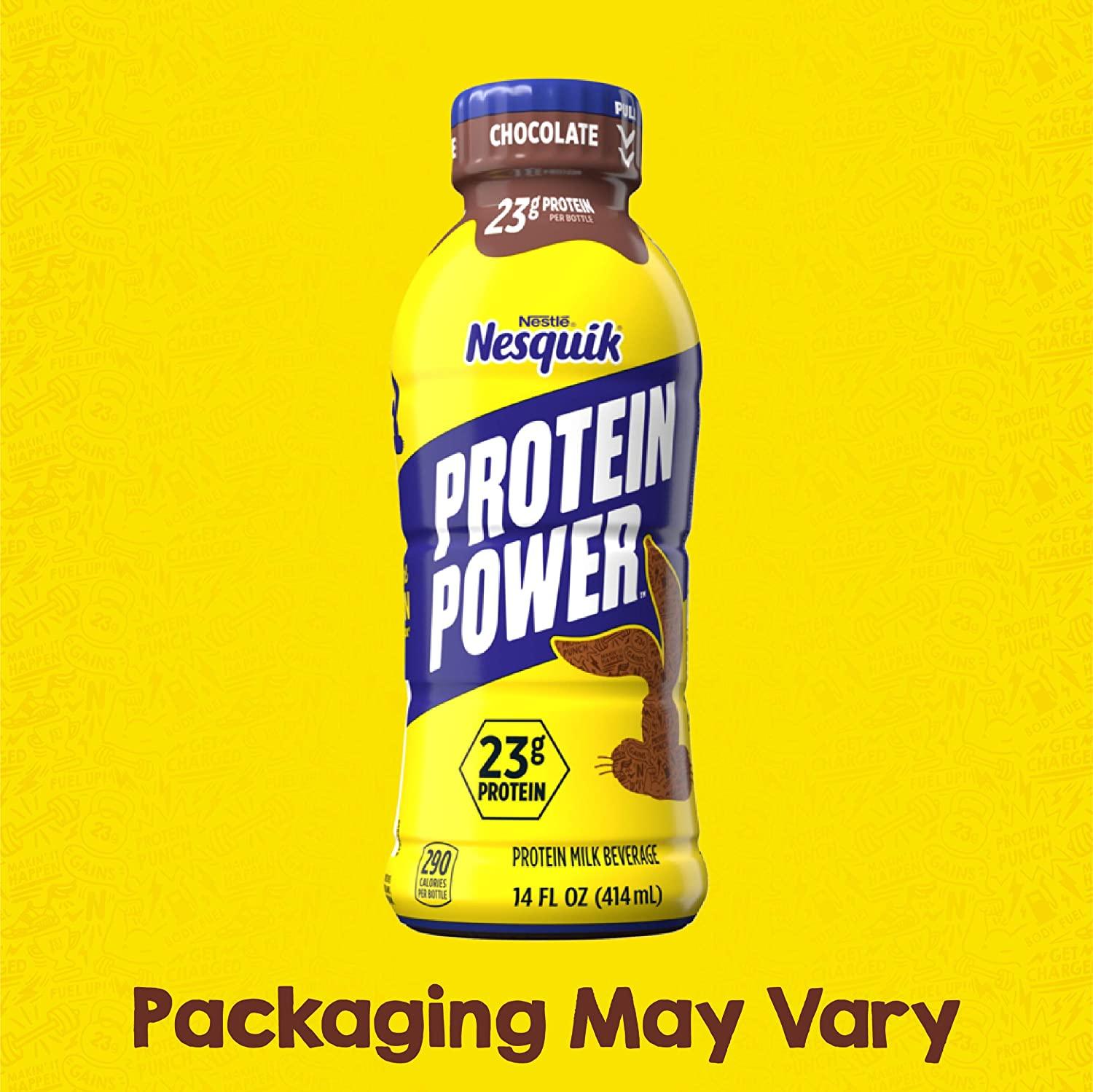 Nesquik Protein Power Chocolate Milk 168 Fl Oz Rich & Delicious