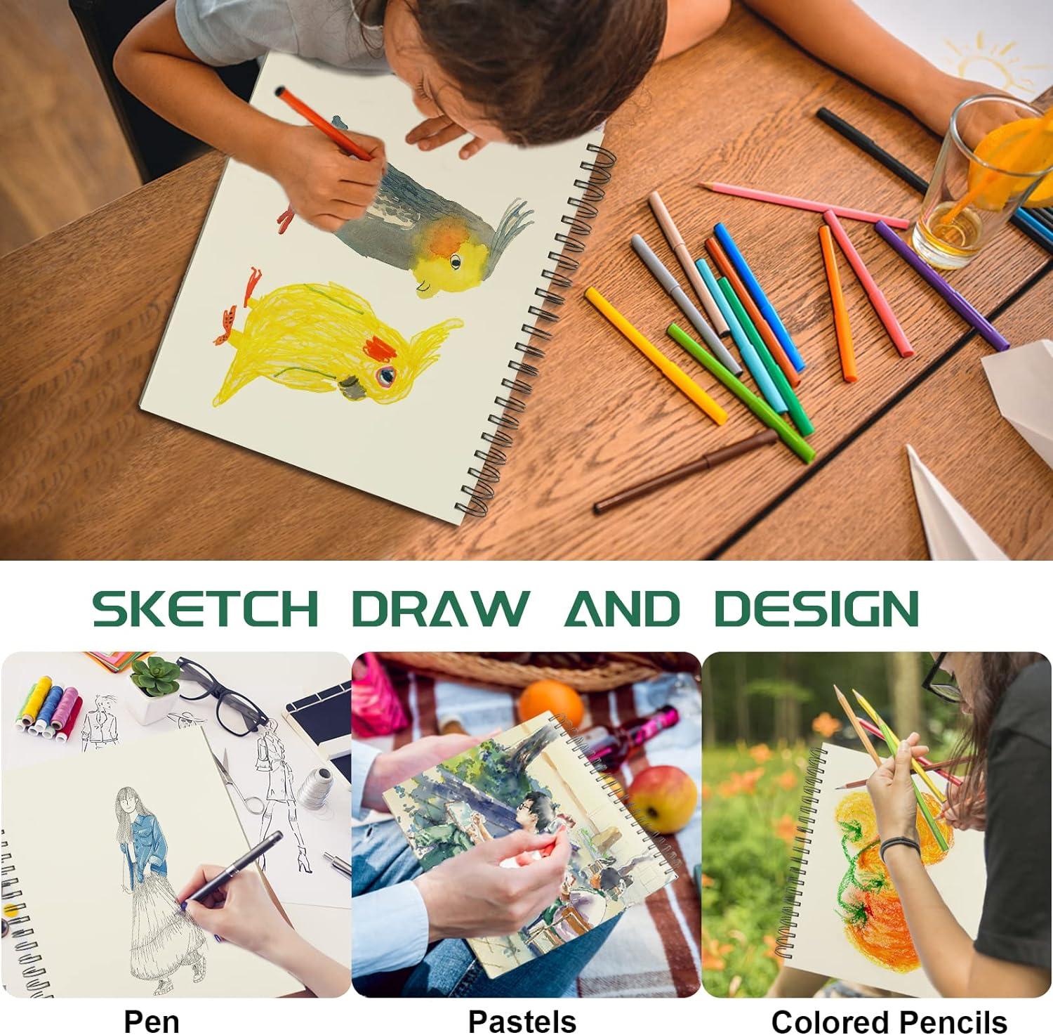 Sketchbook: Sketchbook for Kids | Great Art Supplies Sketch Pad for Drawing  Doodling Writing Painting Sketching or Crayon Coloring | Sketch Book