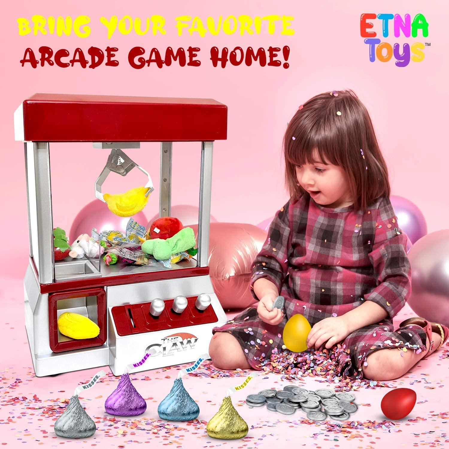 Electronic Arcade Claw Machine Mini Candy Prize Dispenser Game