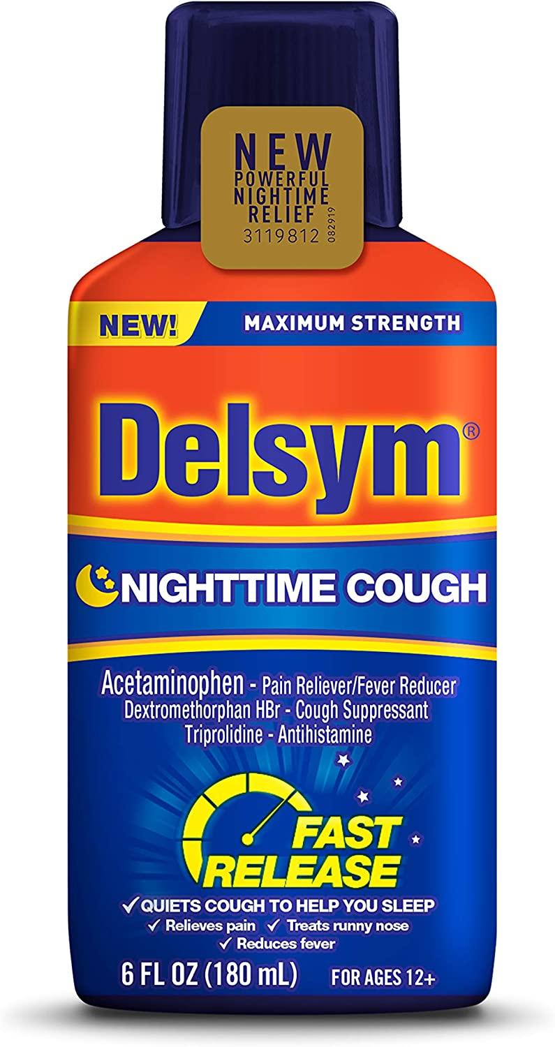 Delsym Adult Liquid Nighttime Cough Syrup 6 Fl Oz