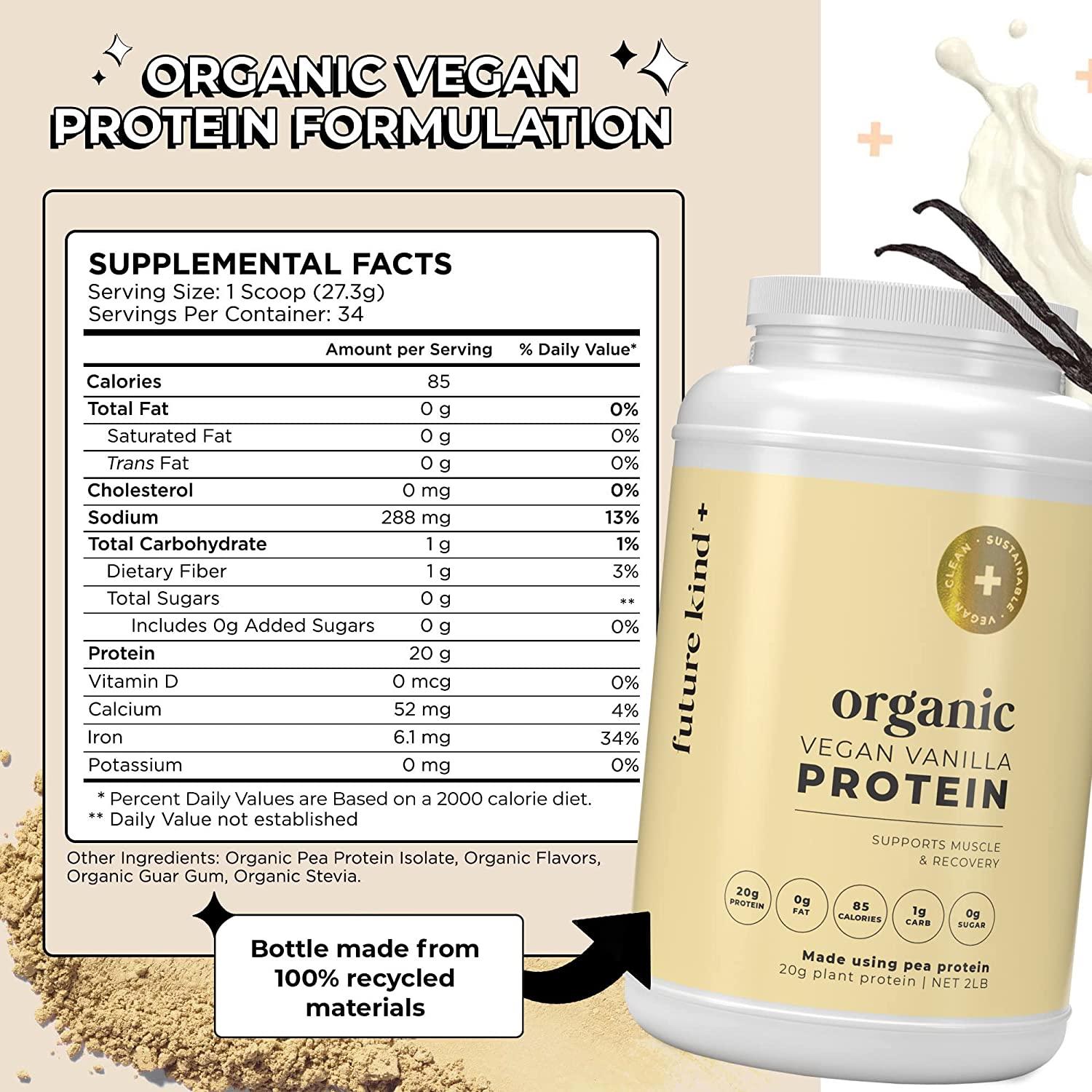 Future Kind Vegan Protein Powder PlantBased Protein Shake for Muscle