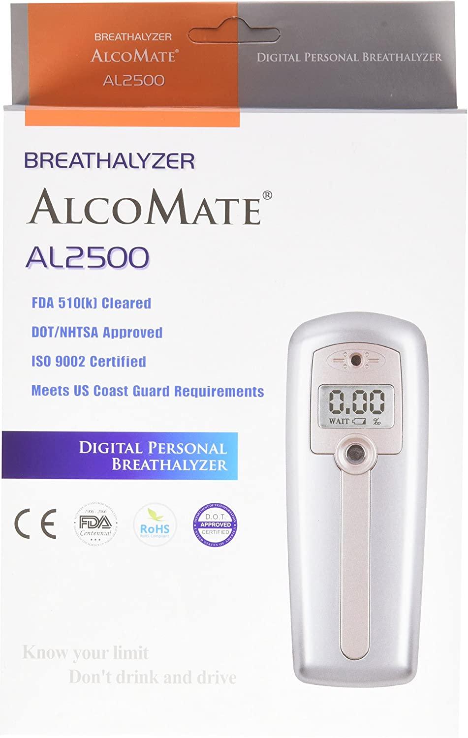 AL2500 Breathalyzer DOT Approved with Easy OneButton Operation