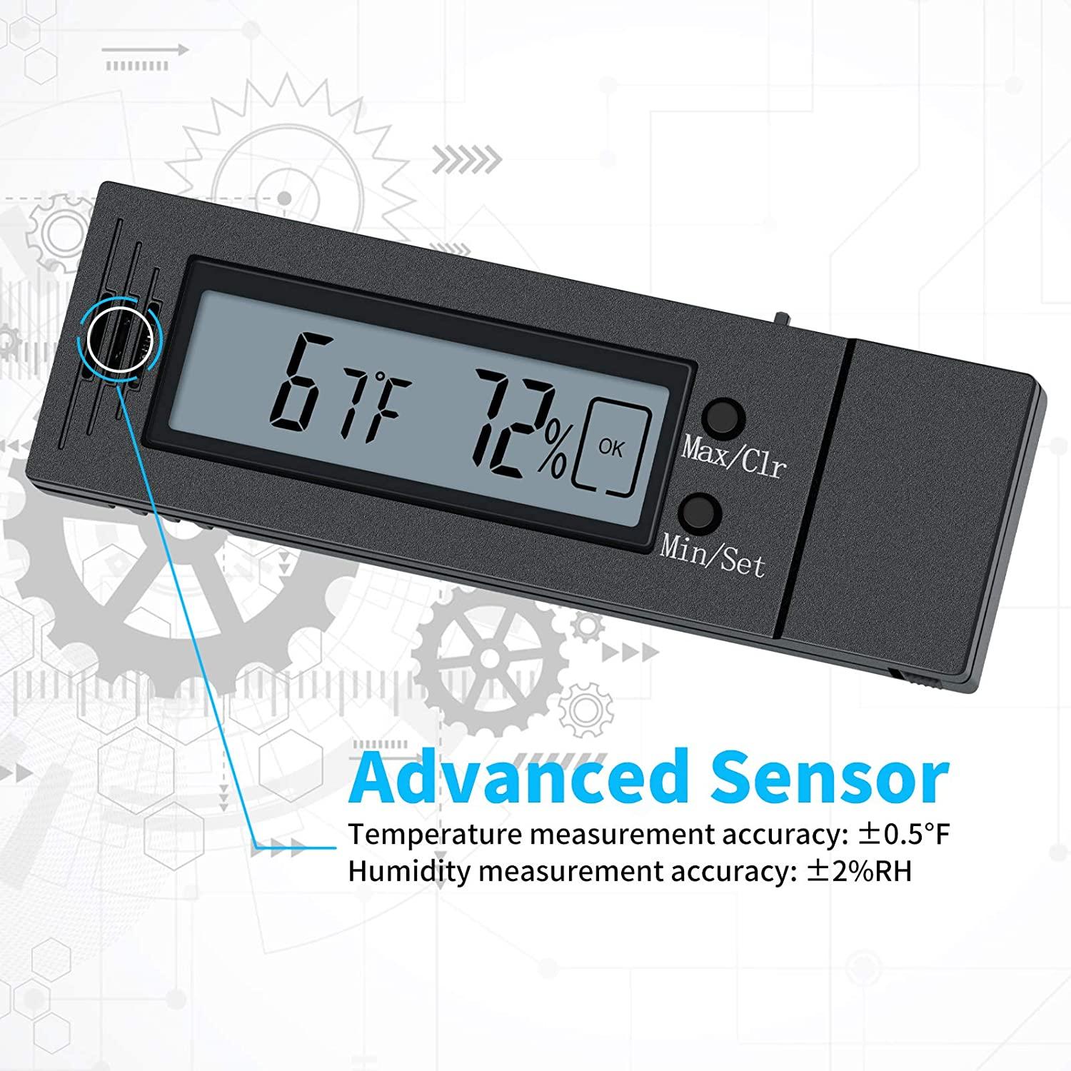 Digital Hygrometer and Thermometer, Briidea Humidity Temperature