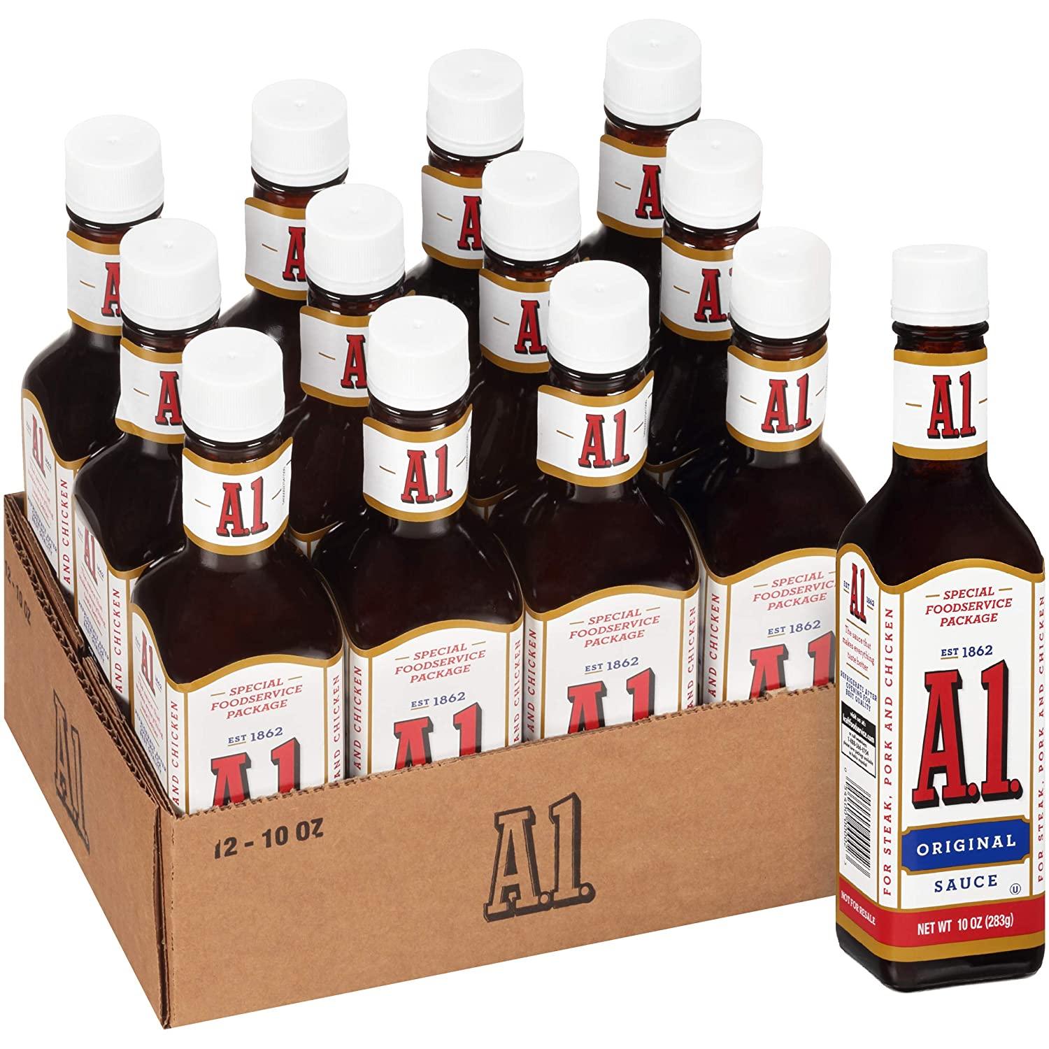 A.1 Original Steak Sauce 10oz Pack of 12 Best Quality Condiment