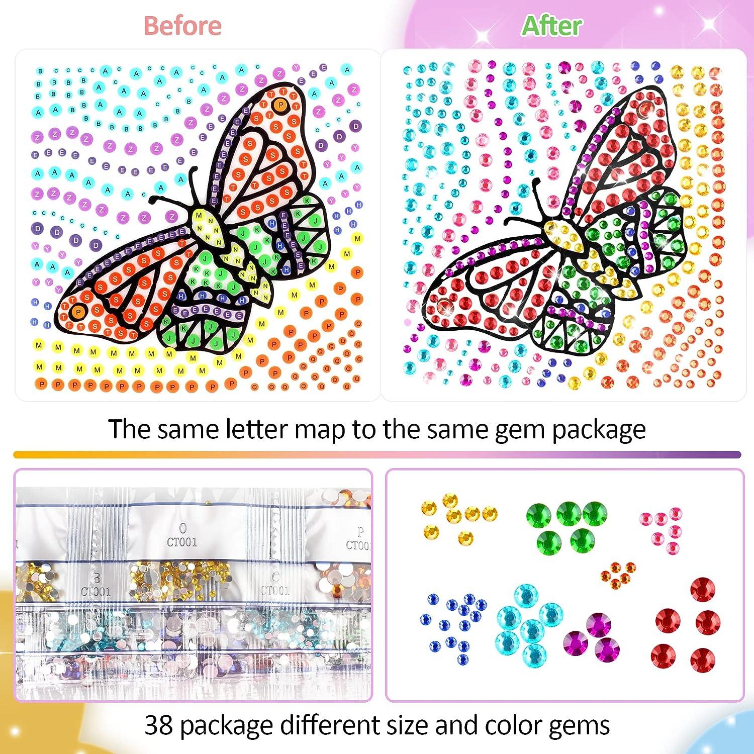 Arts and Crafts for Kids Ages 8-12 - Big Gem Diamond Painting Crafts for  Girls Ages 8-12 - 6Pcs Window Art Suncatcher Kits - Cool Thanksgiving  Christmas Gifts for for Boys Ages 3-5 4-6 6-8 