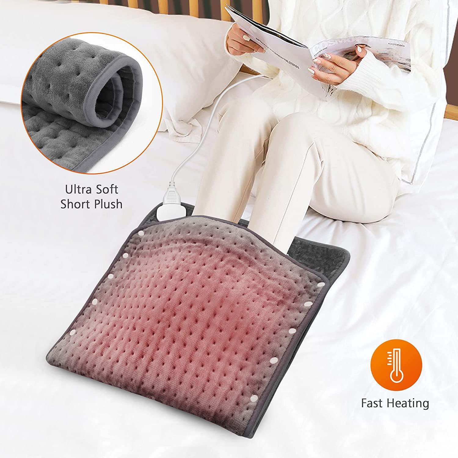 Snailax Heating Pad & Foot Warmer, 6 Temperature Settings & Auto Shut