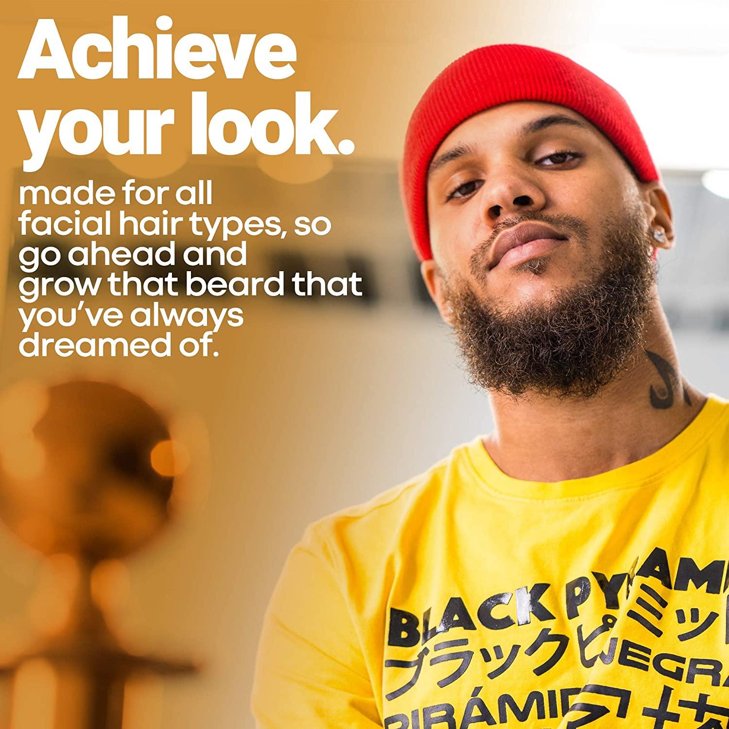 Beard Growth Vitamins for Men Biotin & Zinc Supplement for Thicker