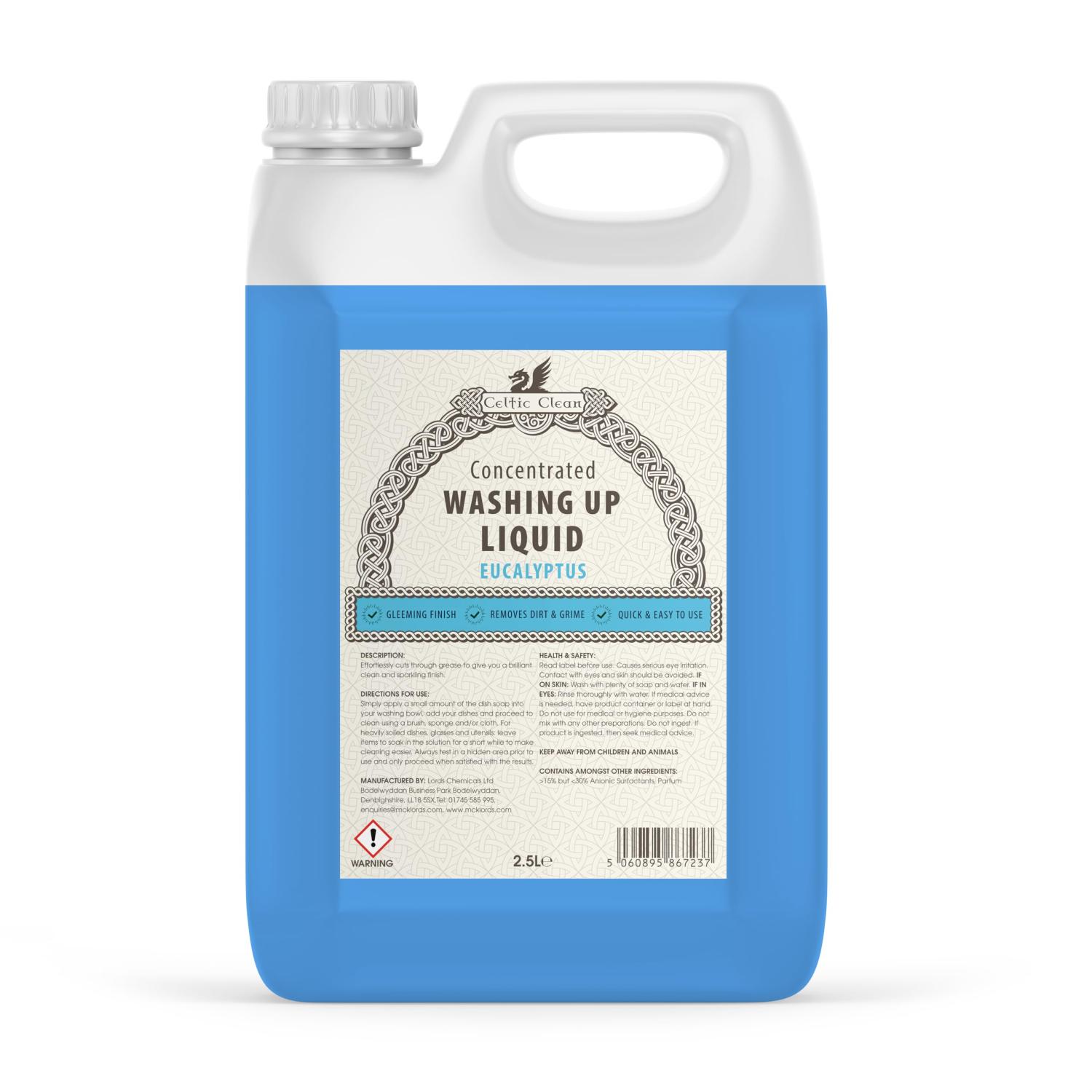 Celtic Clean Washing Up Liquid Eucalyptus 2.5 Litre