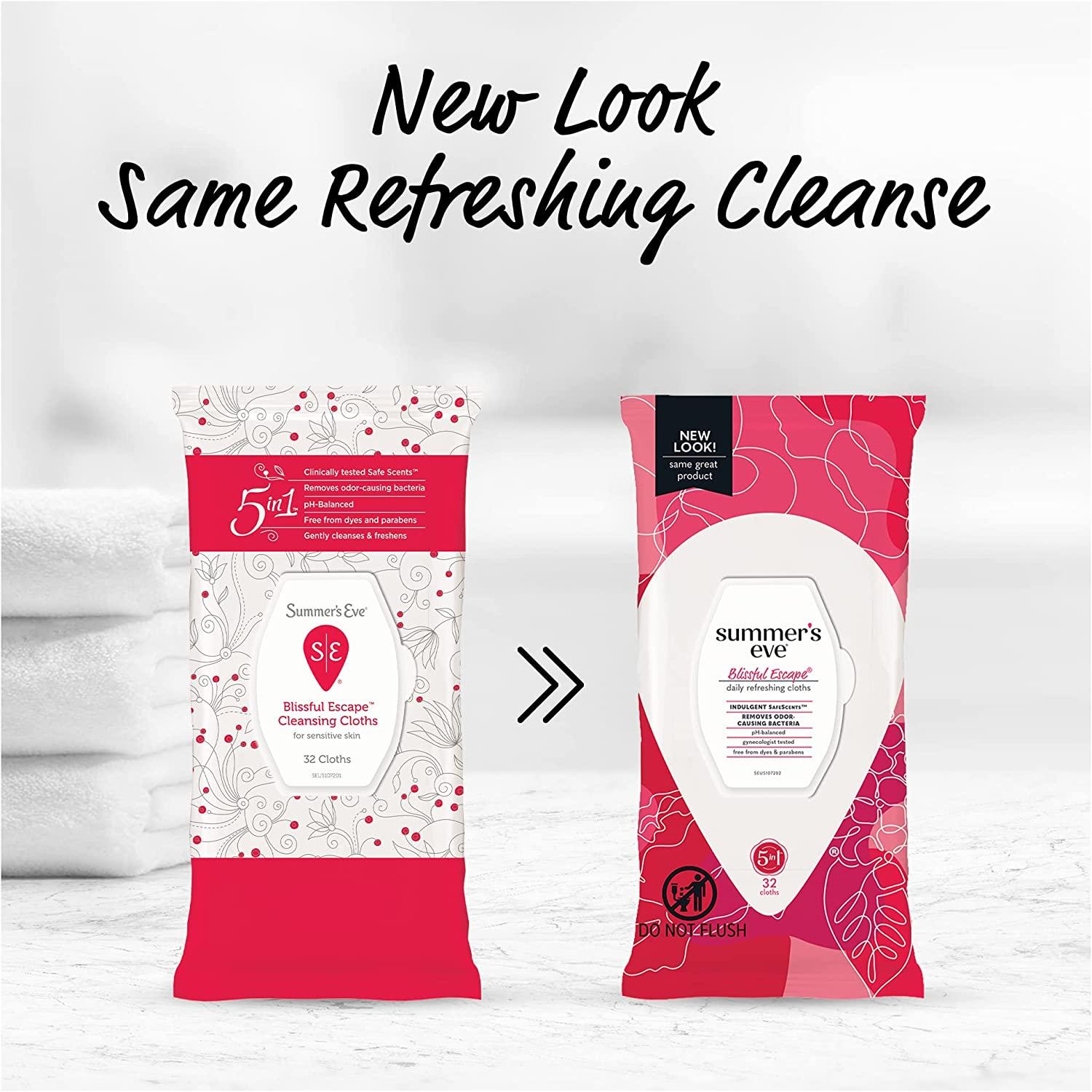 Summer's Eve Blissful Escape pH Balanced Feminine Wipes - 32 Count