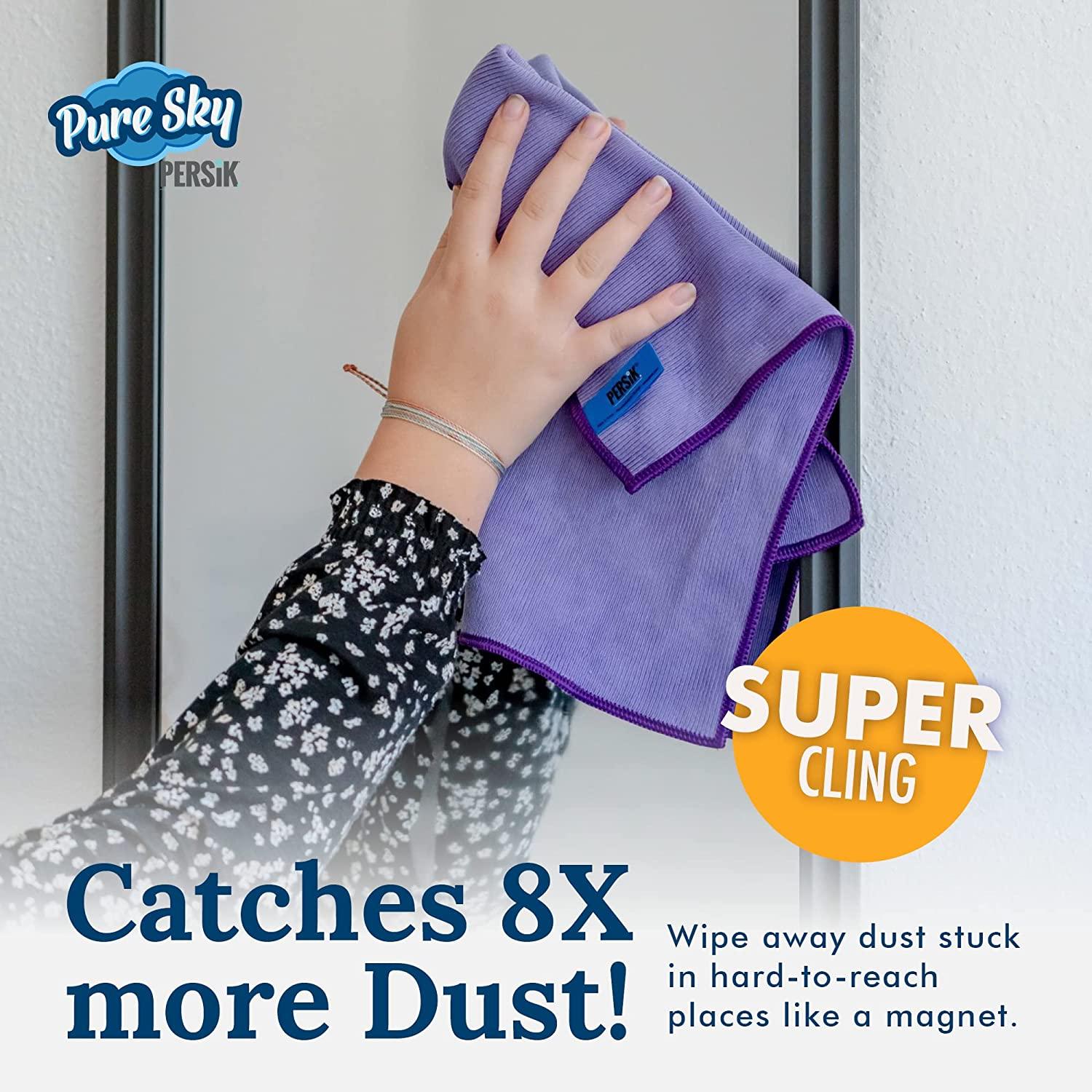 Pure-sky Magic Deep Clean Cleaning Cloth Just Add Water No Detergents Needed - Multipurpose Ultra Microfiber Cloth - Attachable to Mop, or As Handhel