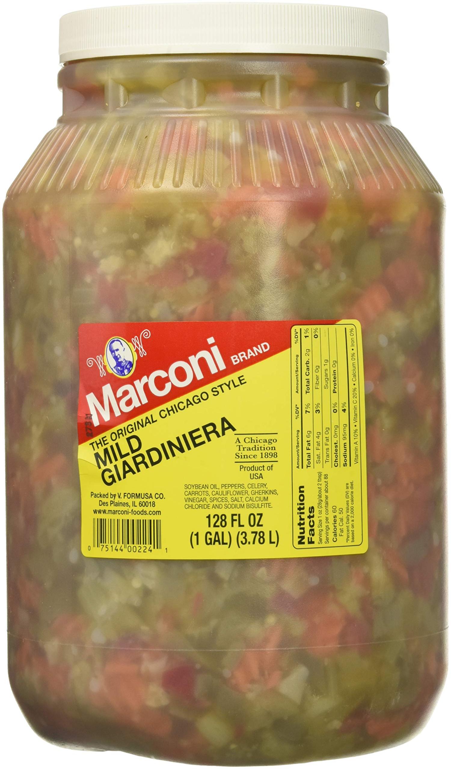 Marconi Chicago Style Mild Giardiniera Gallon Jug