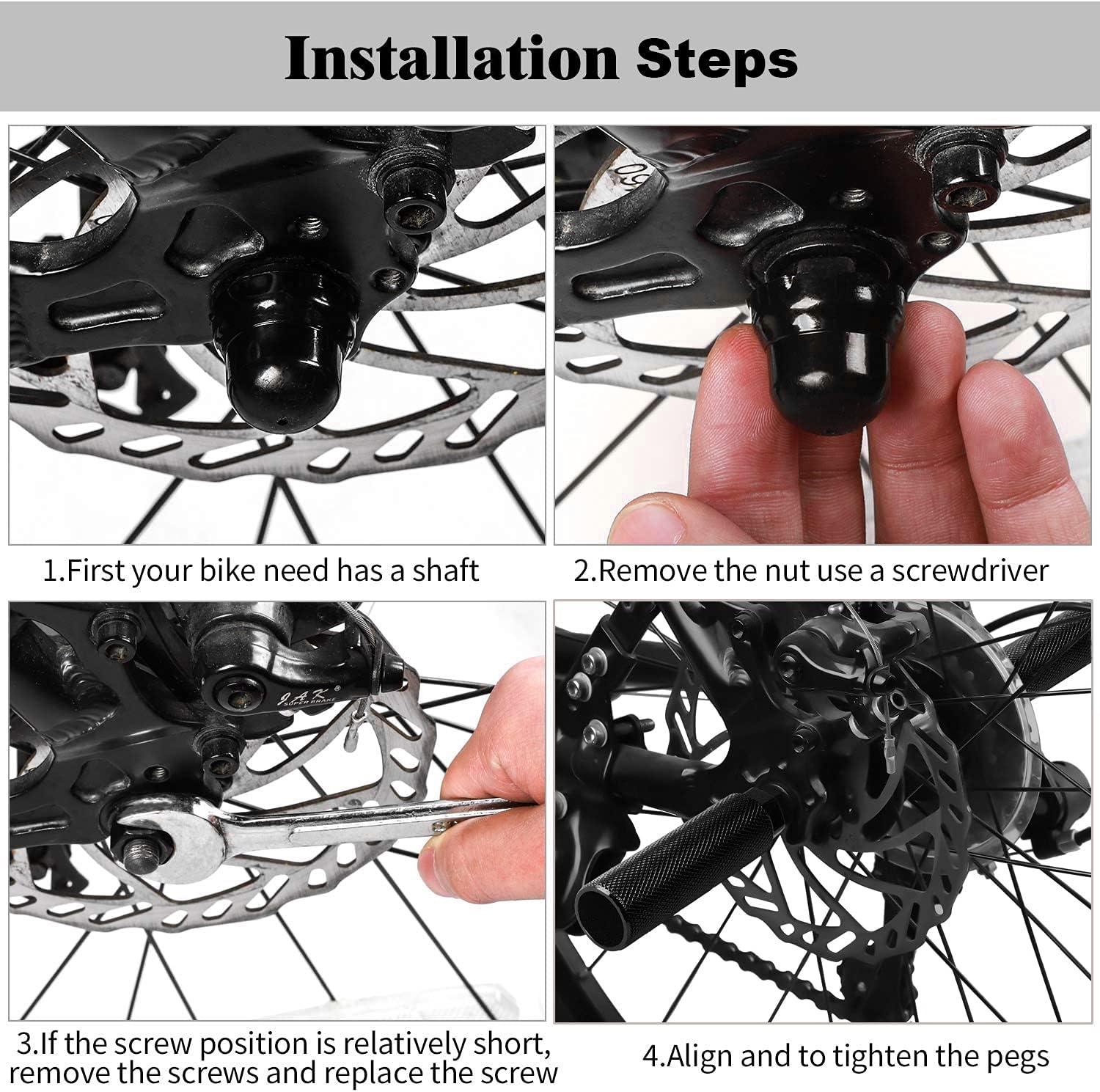 Amotor Bike Pegs Aluminum Alloy Anti Skid Lead Foot Bicycle Pegs